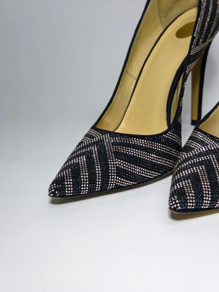 Elisabetta Franchi Embellished Black Pumps