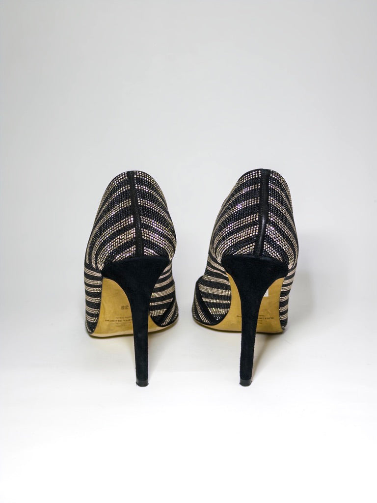 Elisabetta Franchi Embellished Black Pumps