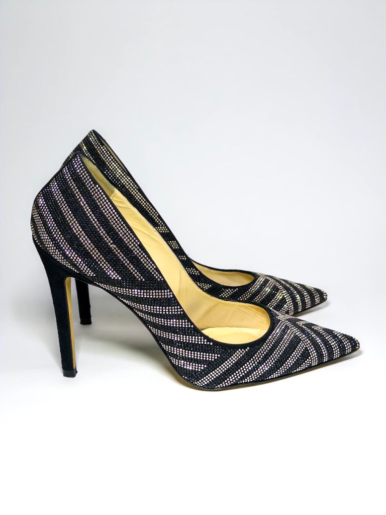 Elisabetta Franchi Embellished Black Pumps