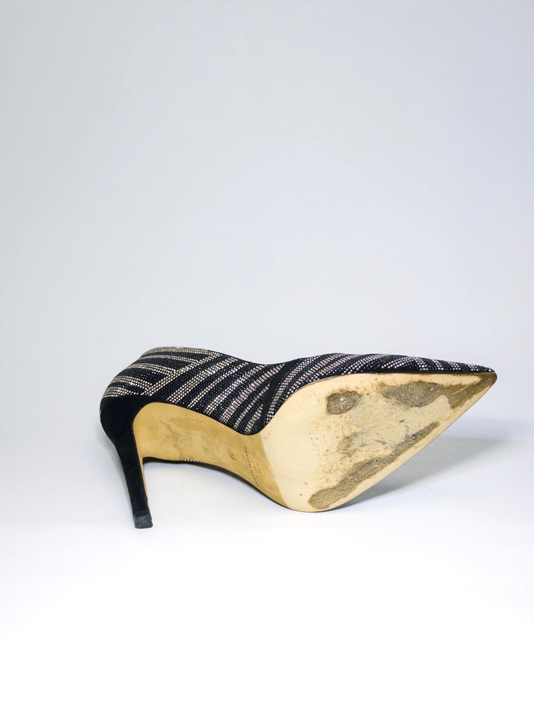 Elisabetta Franchi Embellished Black Pumps