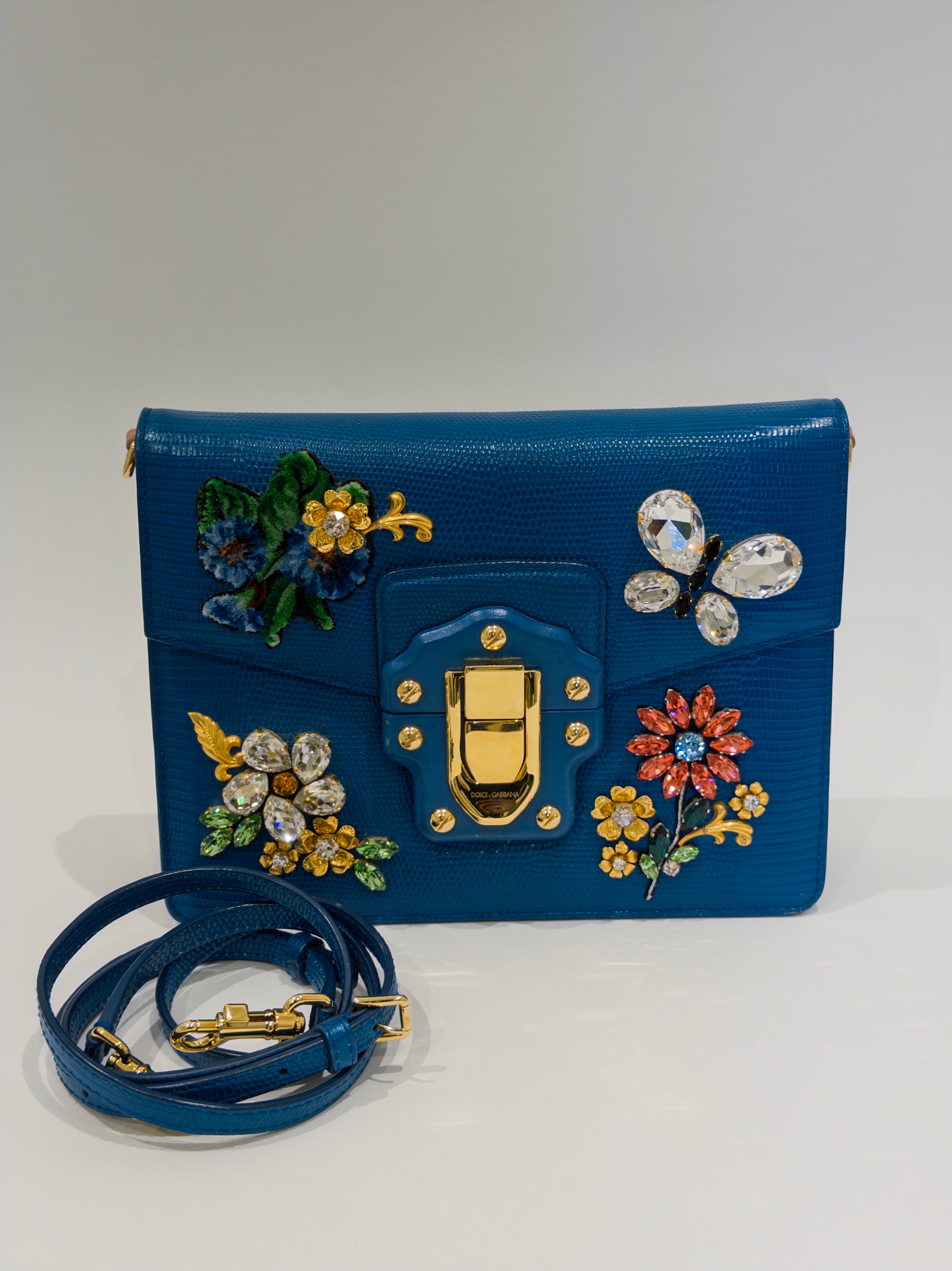 Dolce & Gabbana Lucia Embellished Crossbody Bag