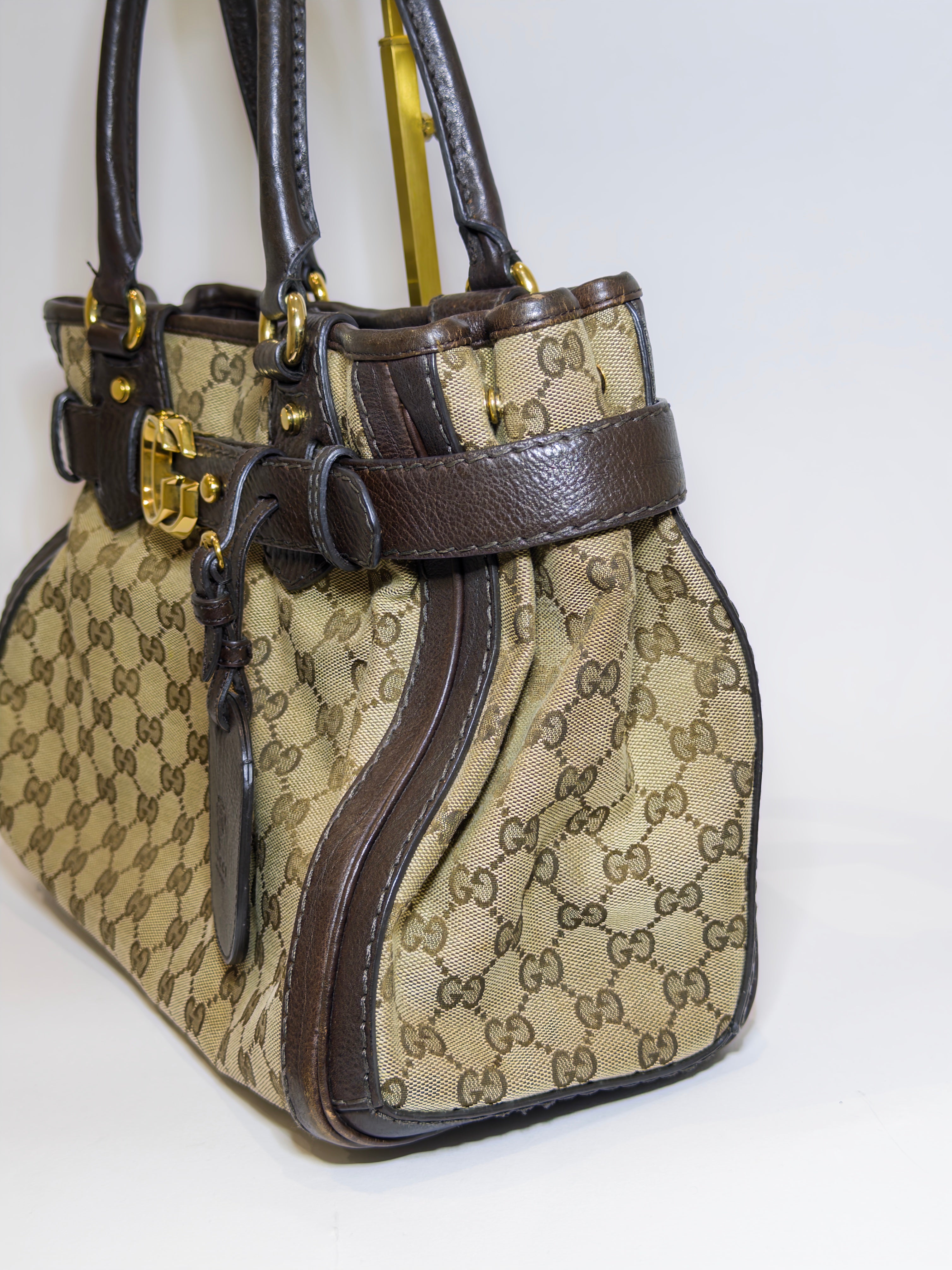 Gucci Canvas Monogram Tote Bag