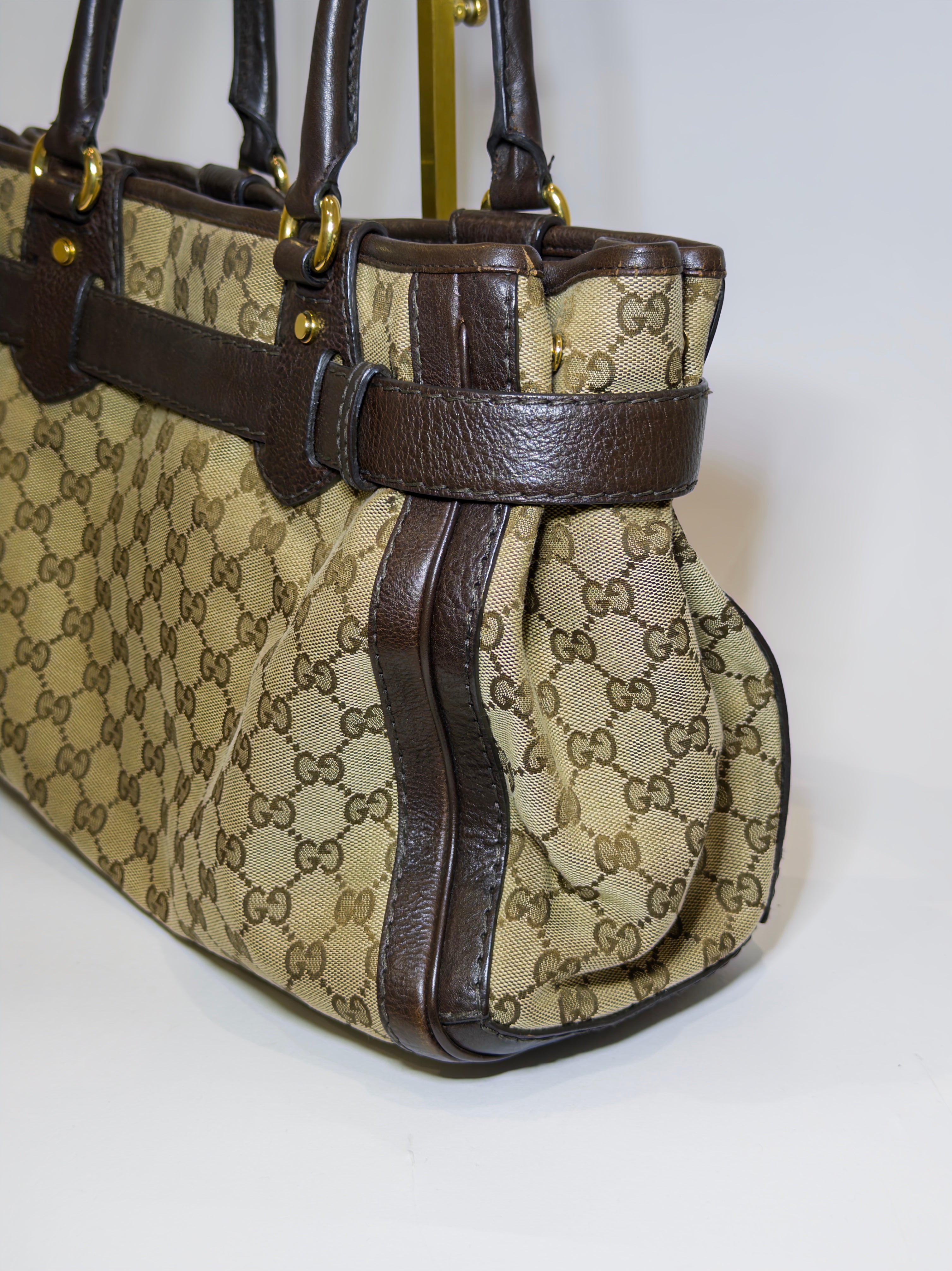 Gucci Canvas Monogram Tote Bag