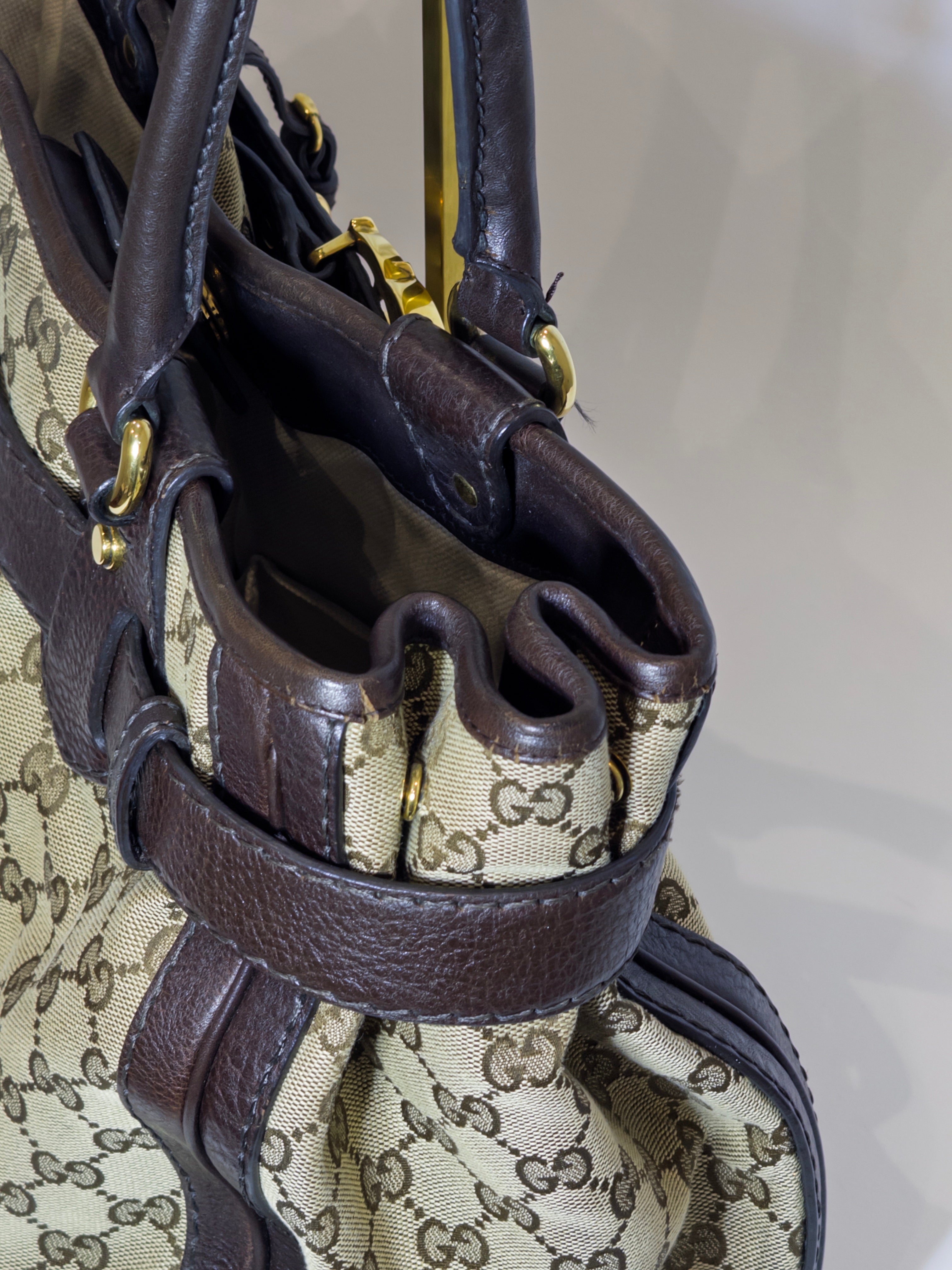 Gucci Canvas Monogram Tote Bag