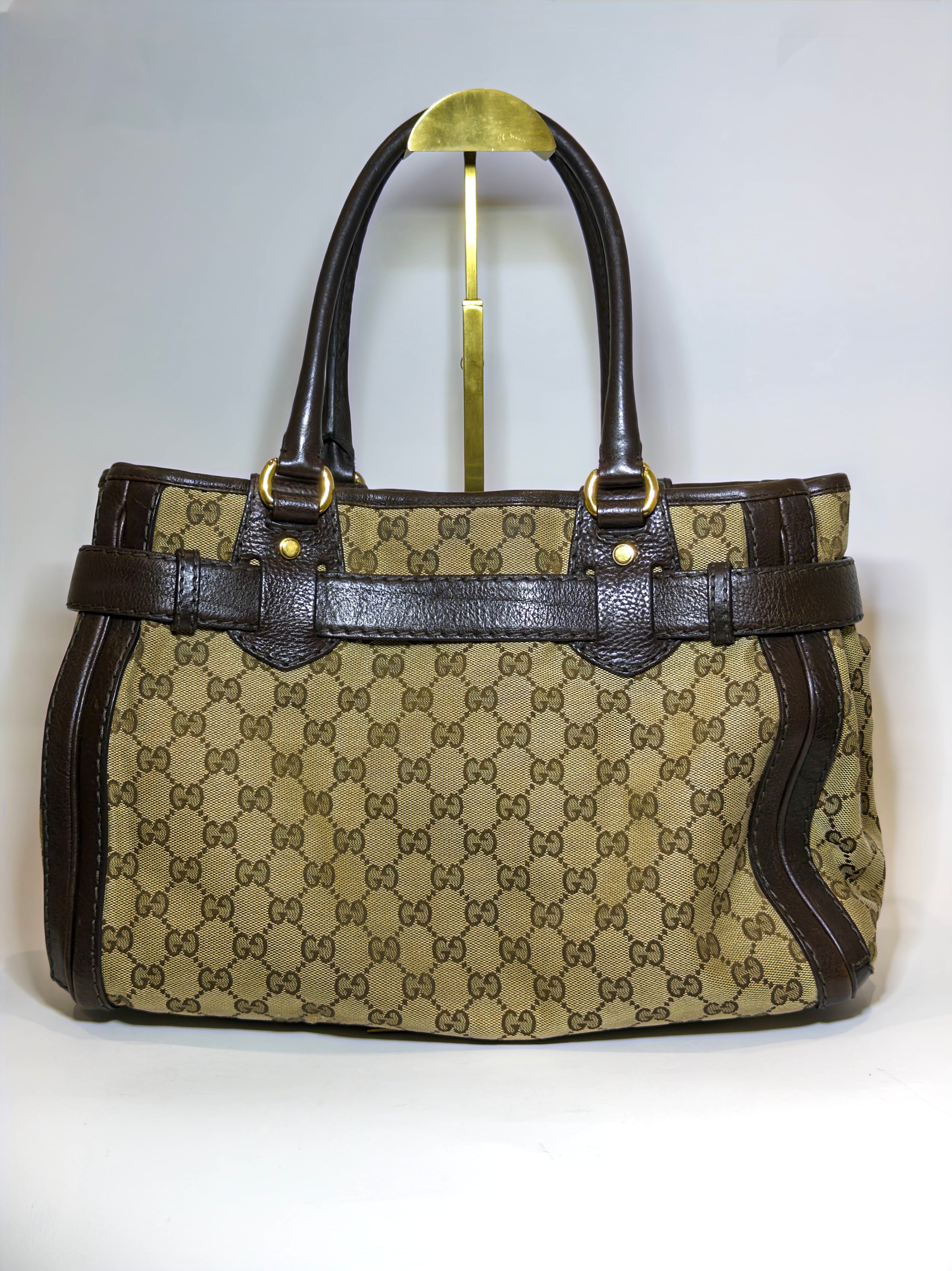 Gucci Canvas Monogram Tote Bag