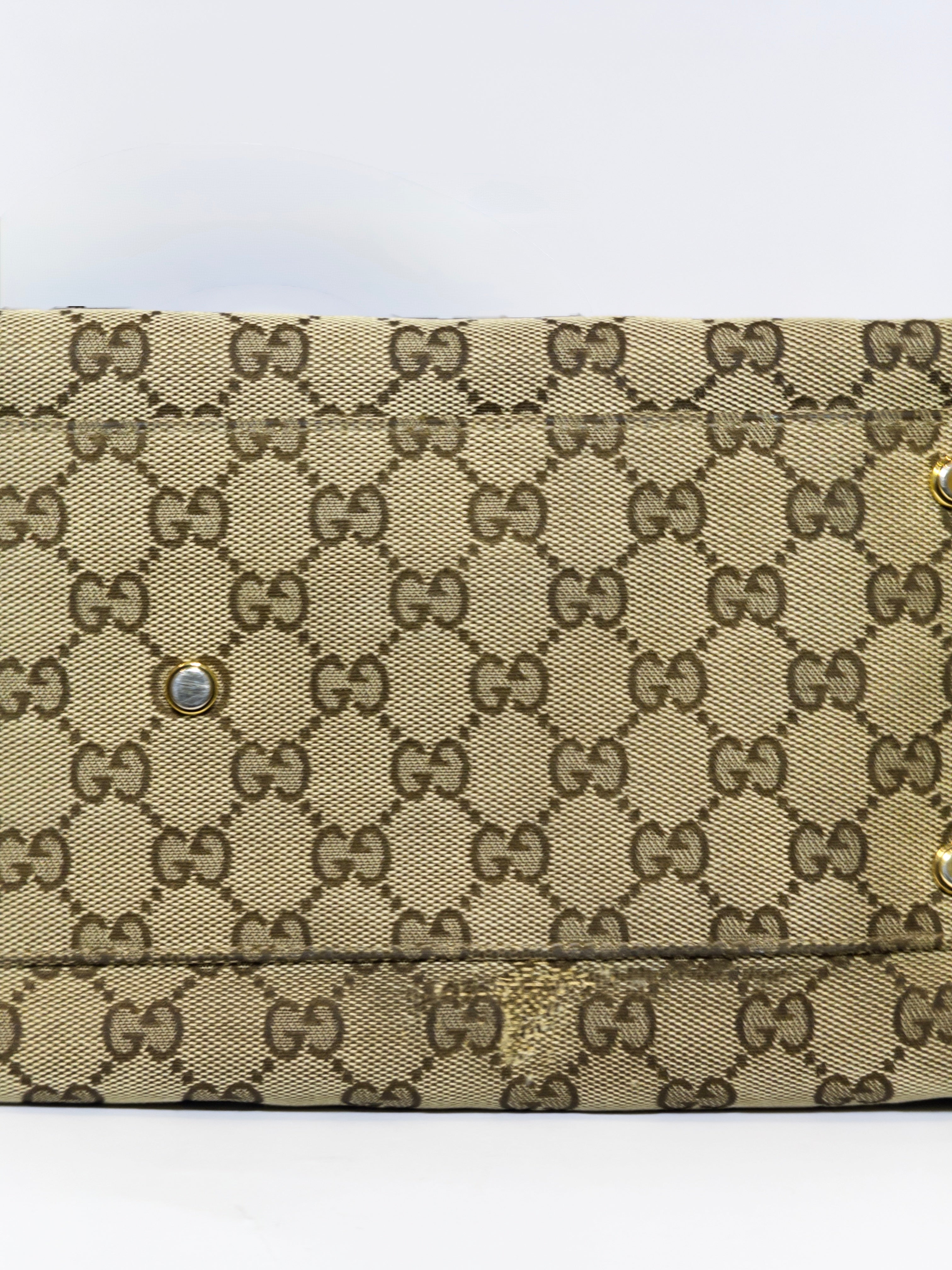 Gucci Canvas Monogram Tote Bag