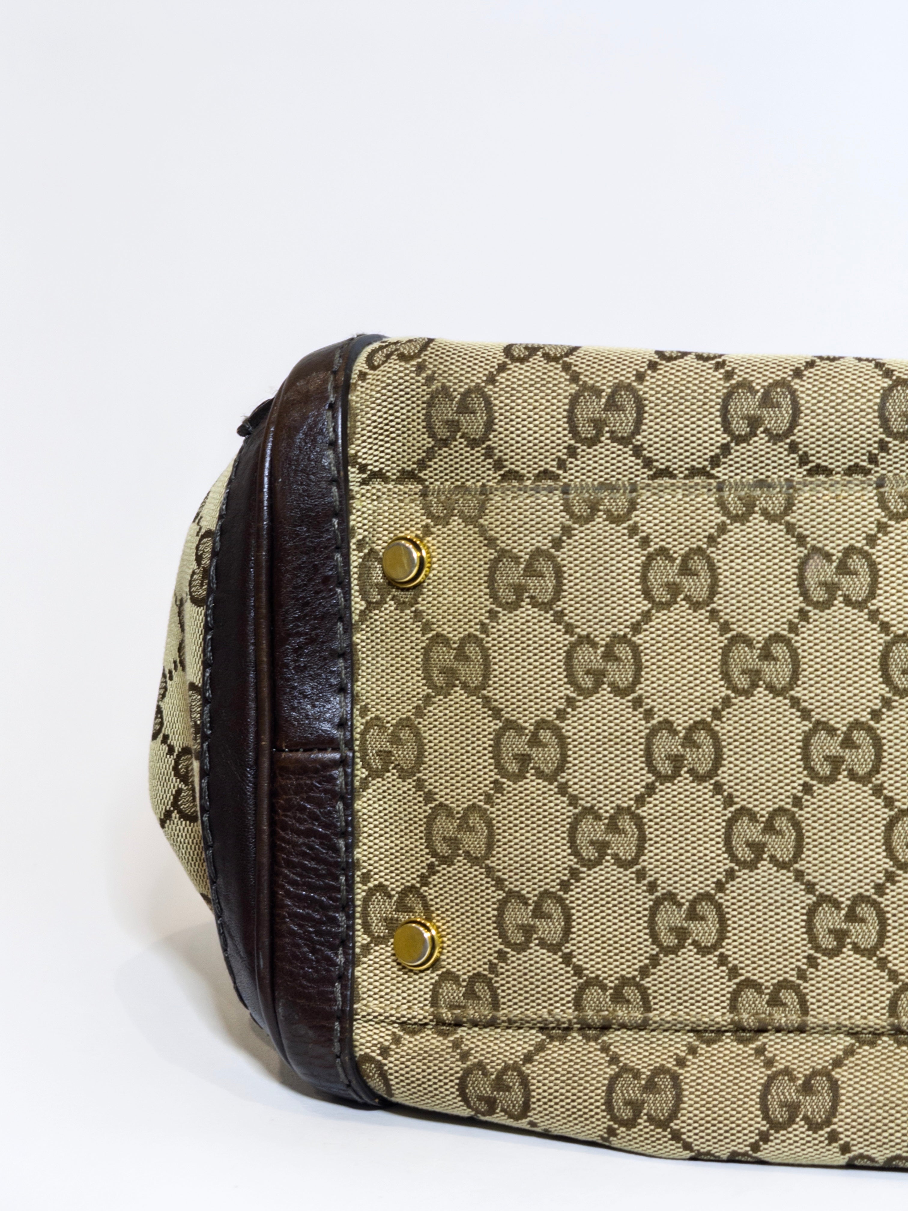 Gucci Canvas Monogram Tote Bag