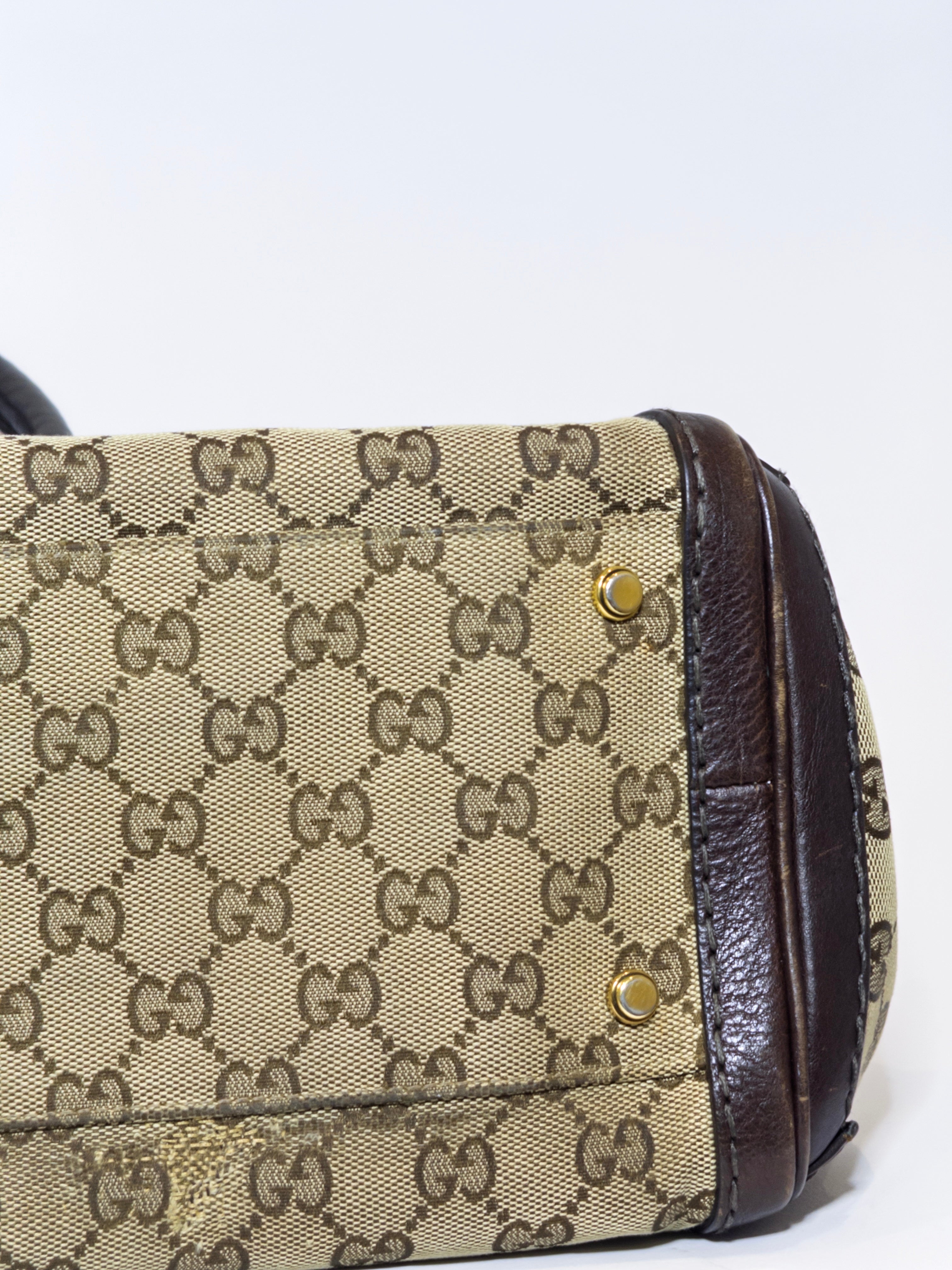 Gucci Canvas Monogram Tote Bag