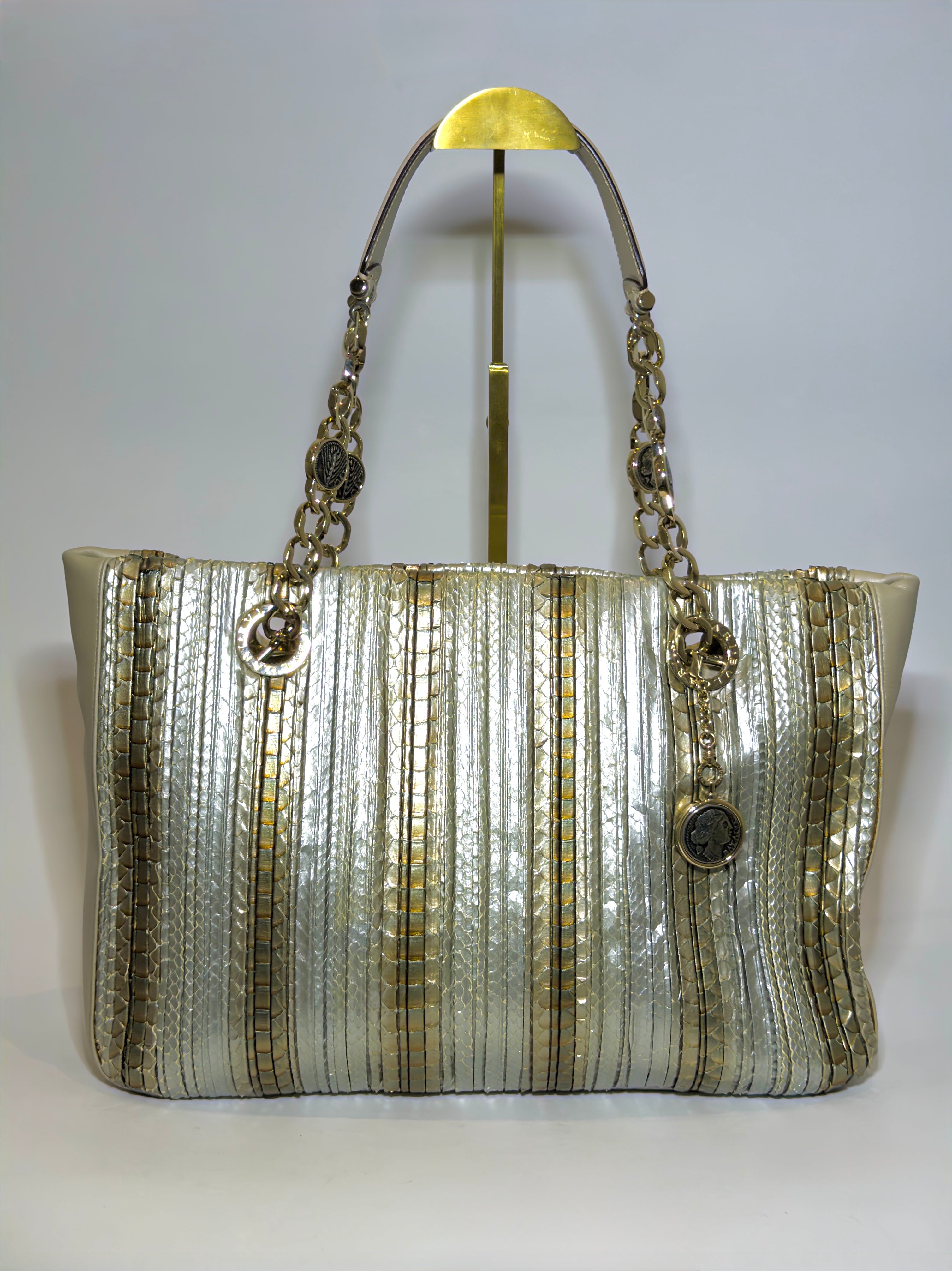 Bulgari Metallic Monte Tote Bag