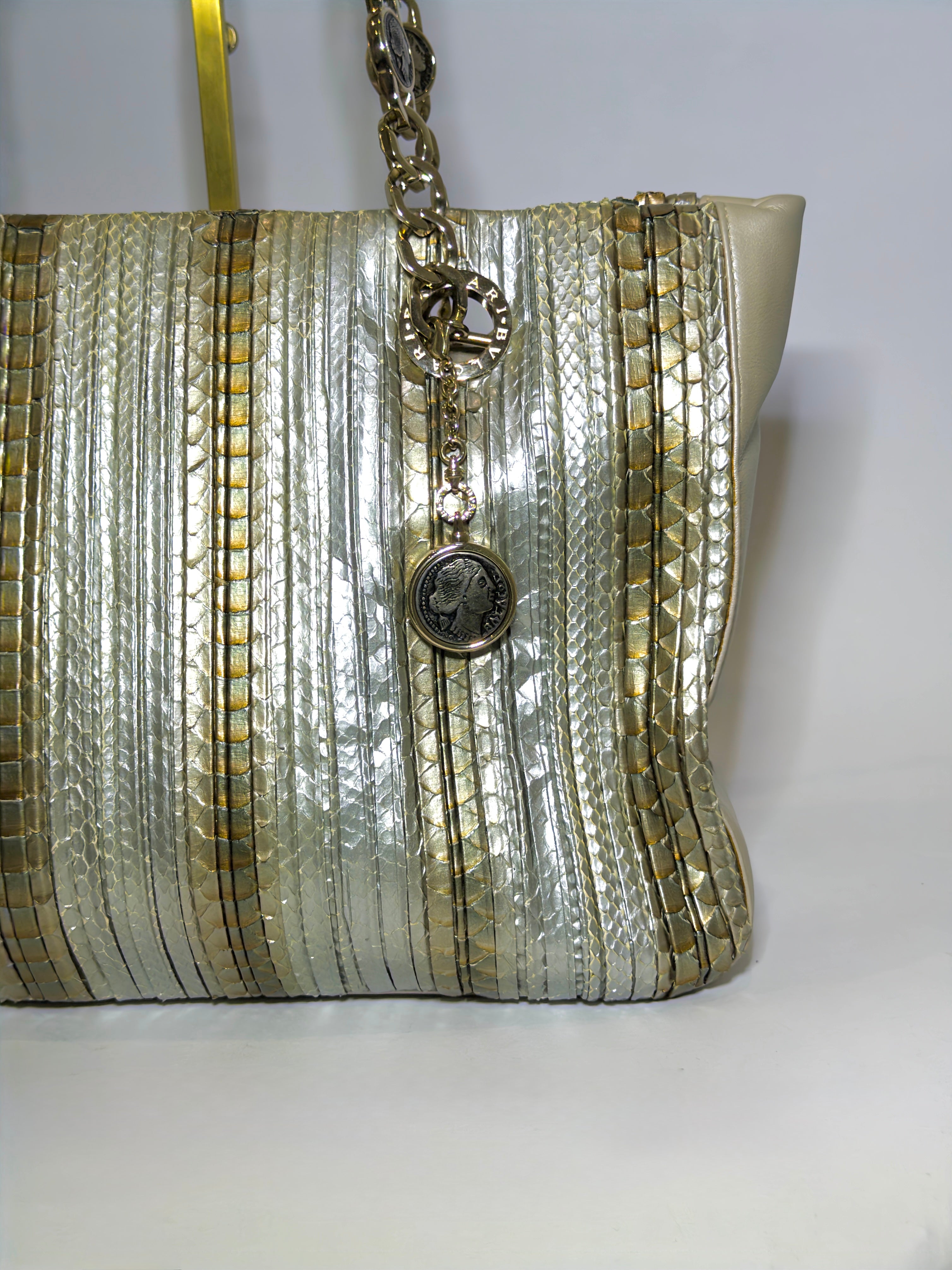 Bulgari Metallic Monte Tote Bag