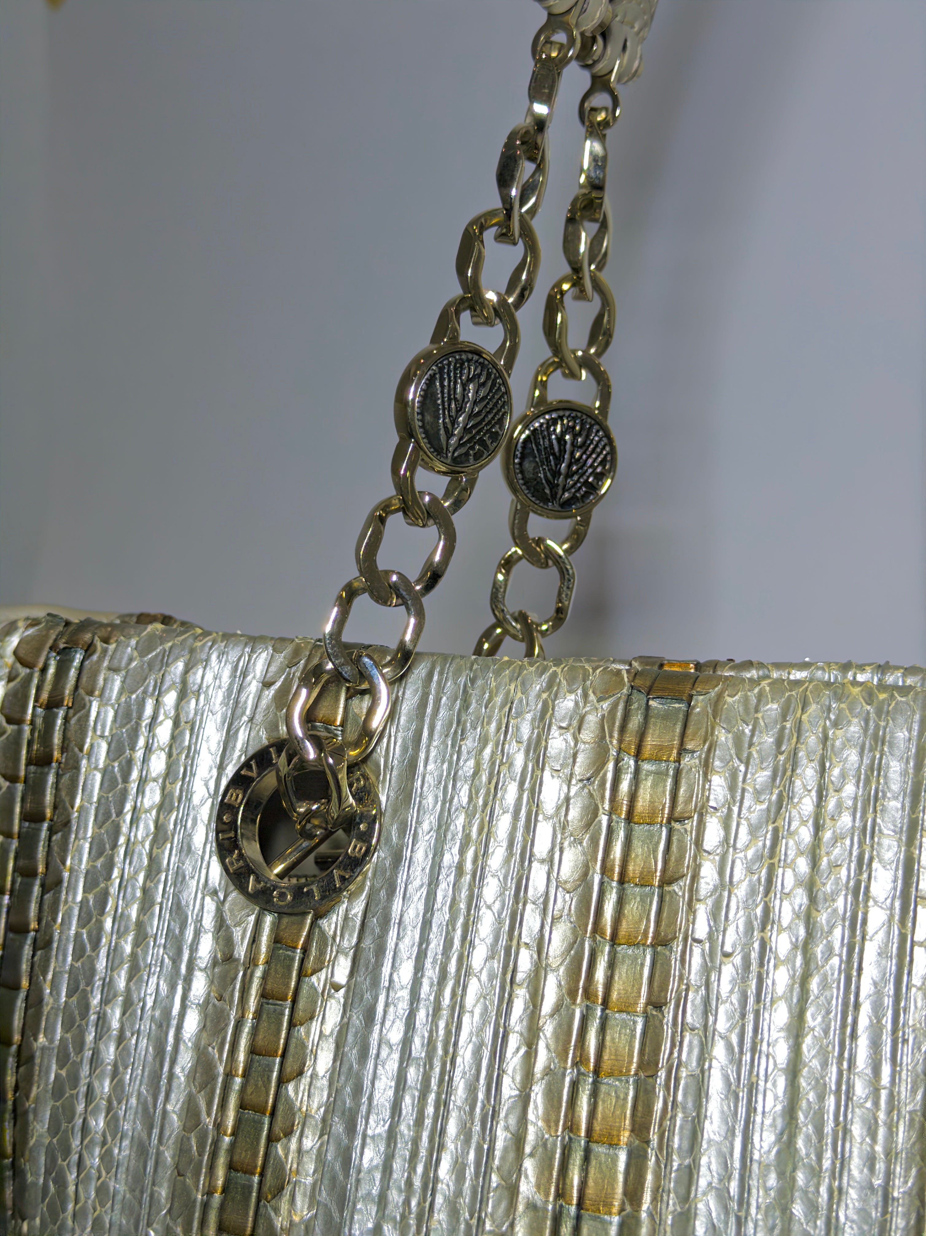 Bulgari Metallic Monte Tote Bag