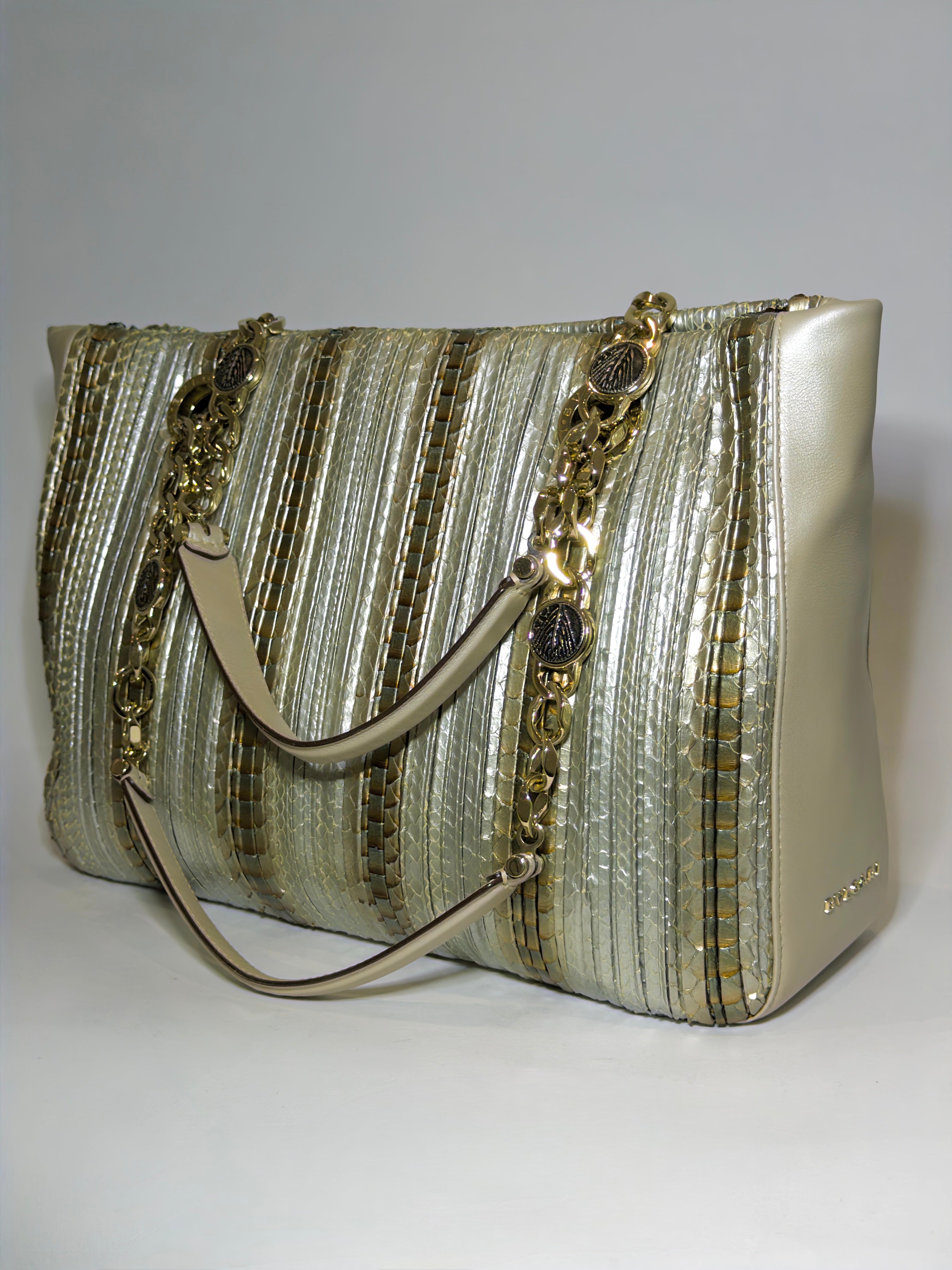Bulgari Metallic Monte Tote Bag