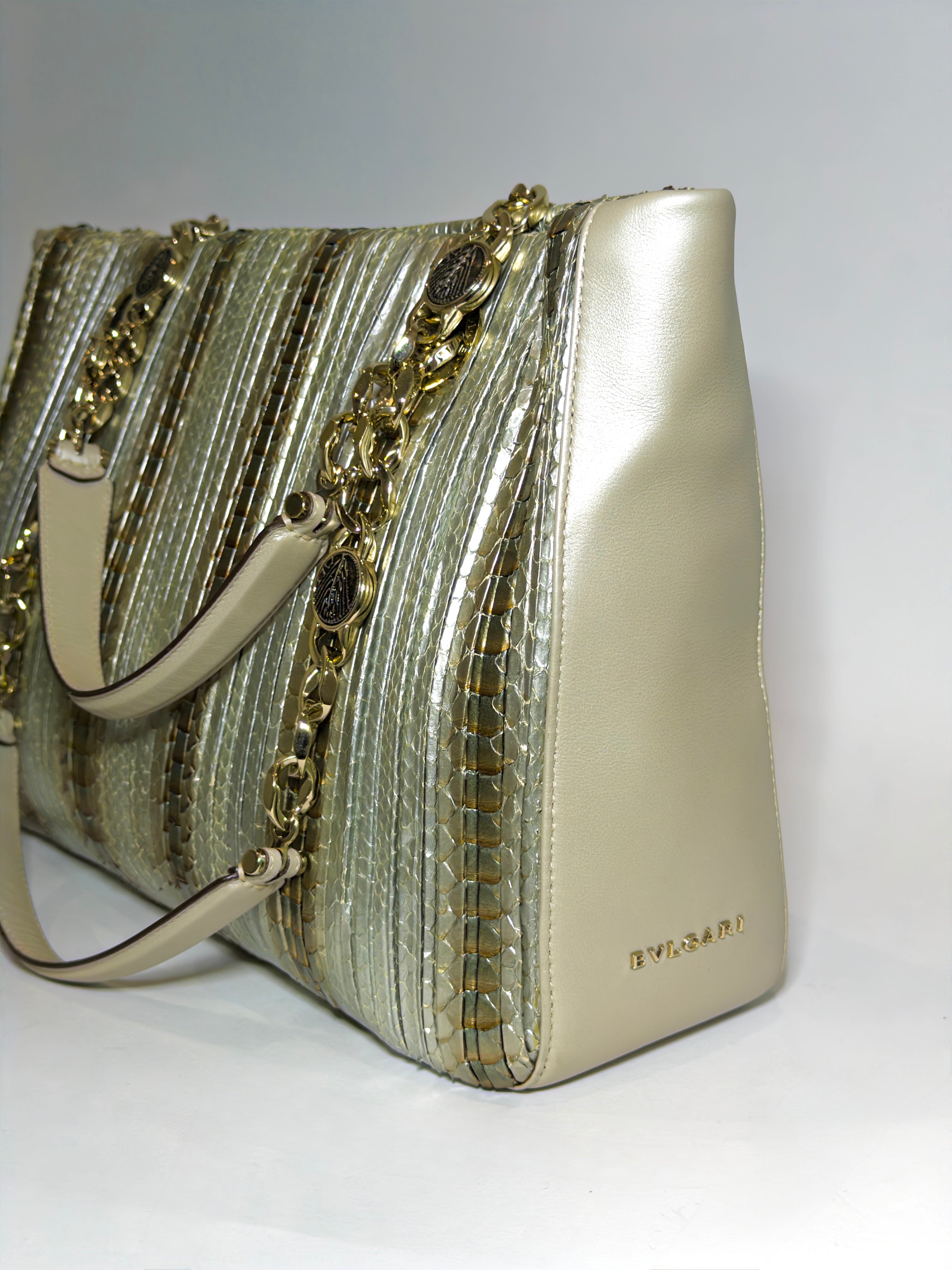 Bulgari Metallic Monte Tote Bag