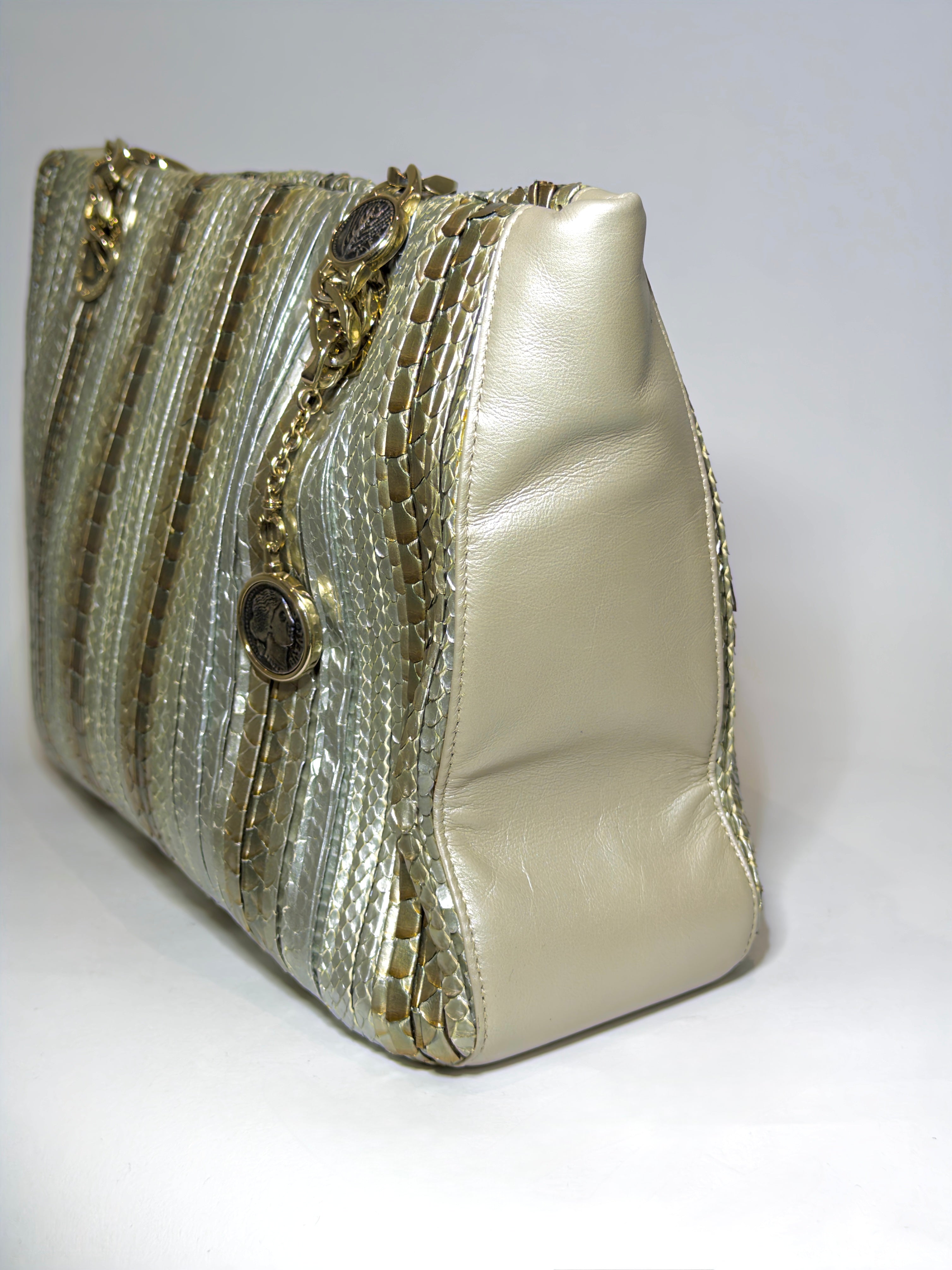 Bulgari Metallic Monte Tote Bag