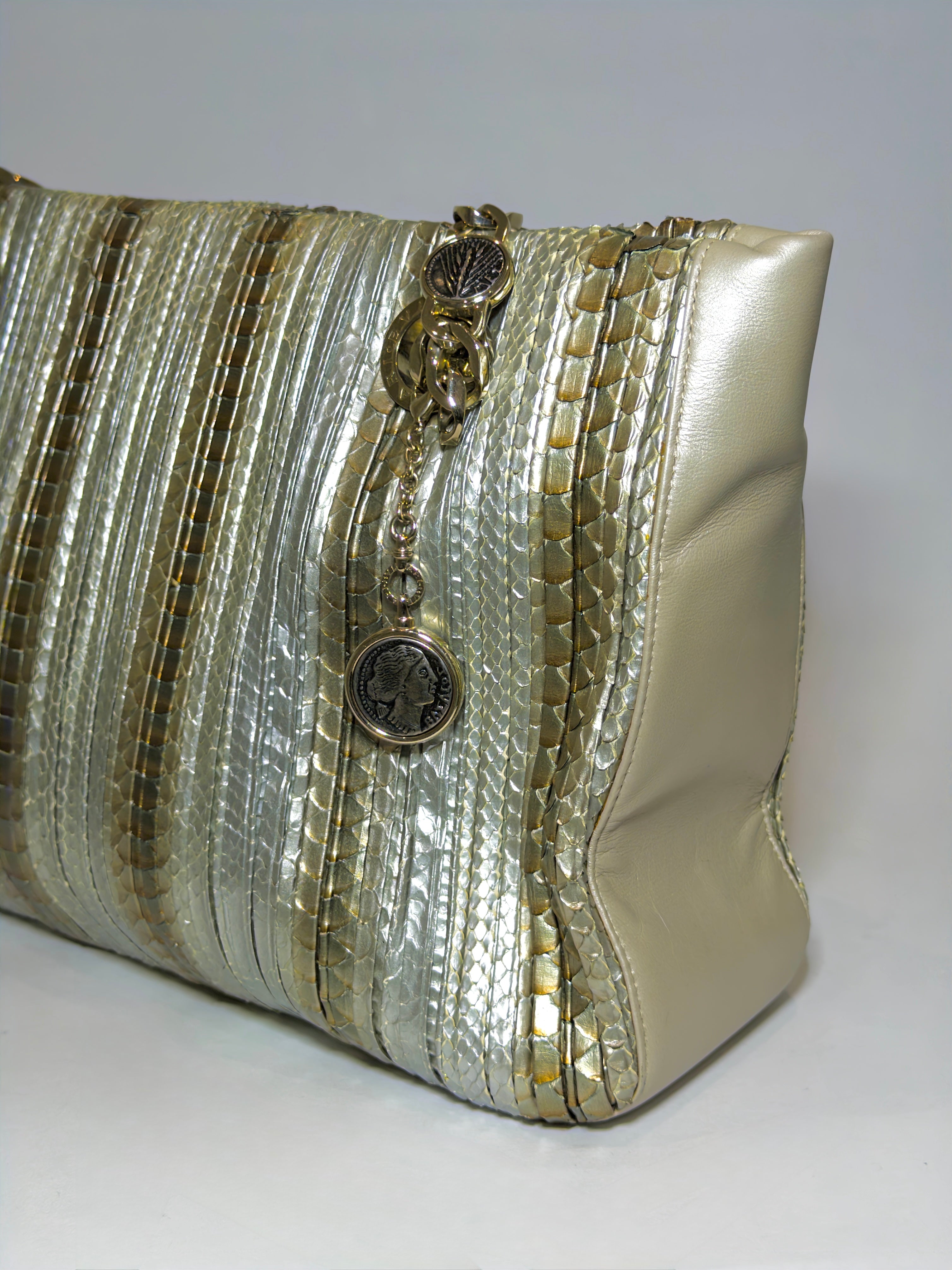 Bulgari Metallic Monte Tote Bag