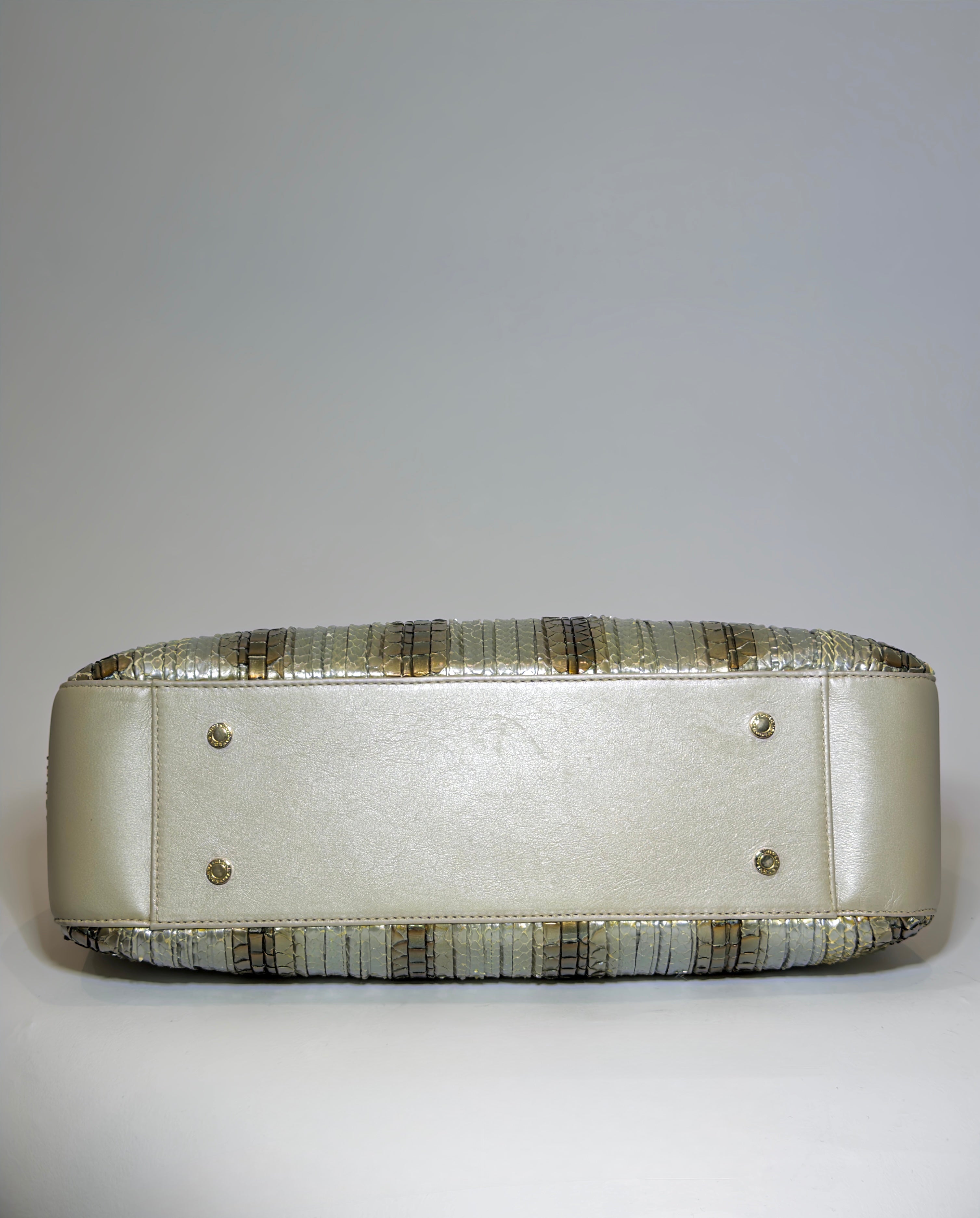 Bulgari Metallic Monte Tote Bag