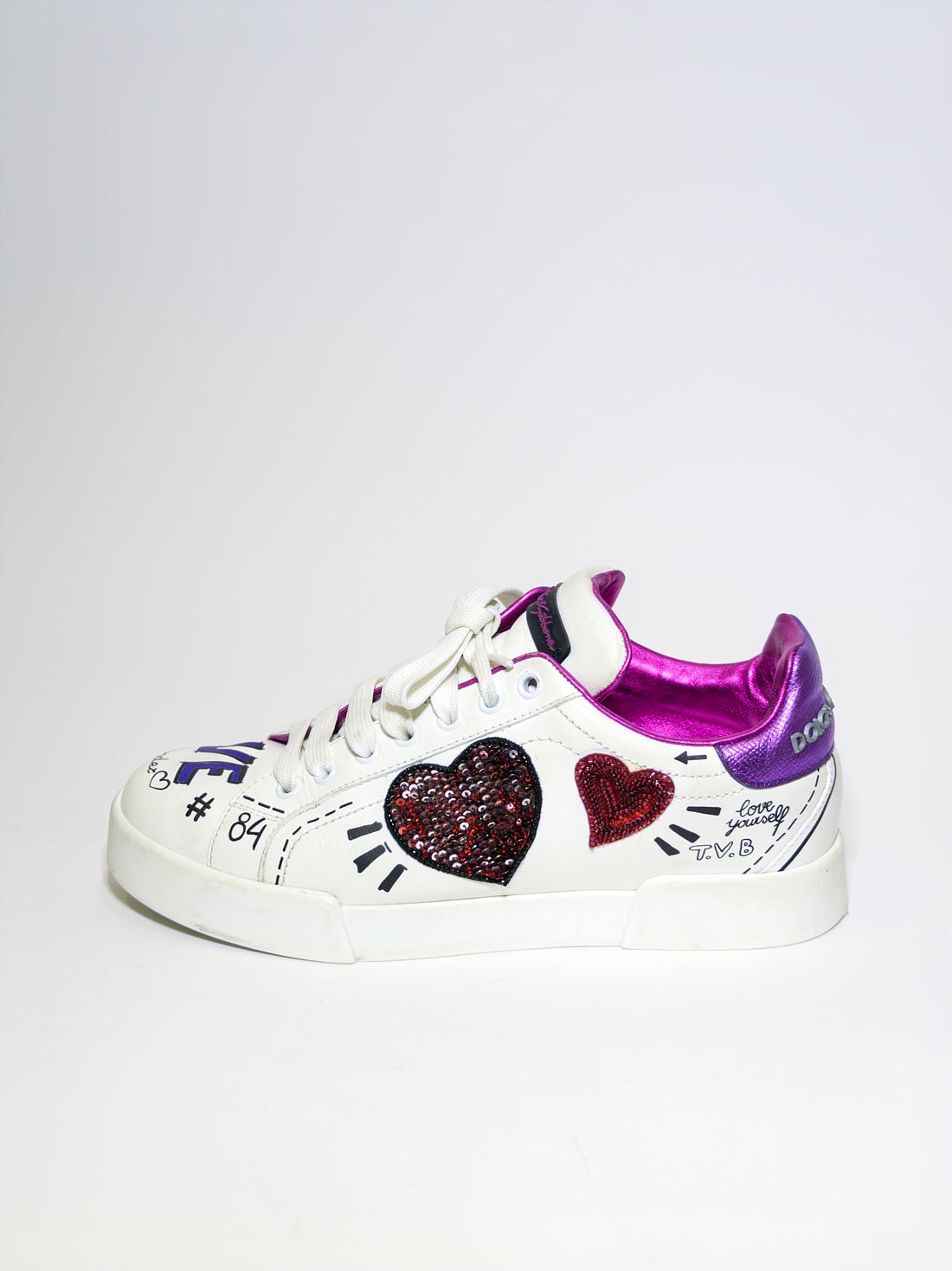Dolce & Gabbana Portofino White Sneakers