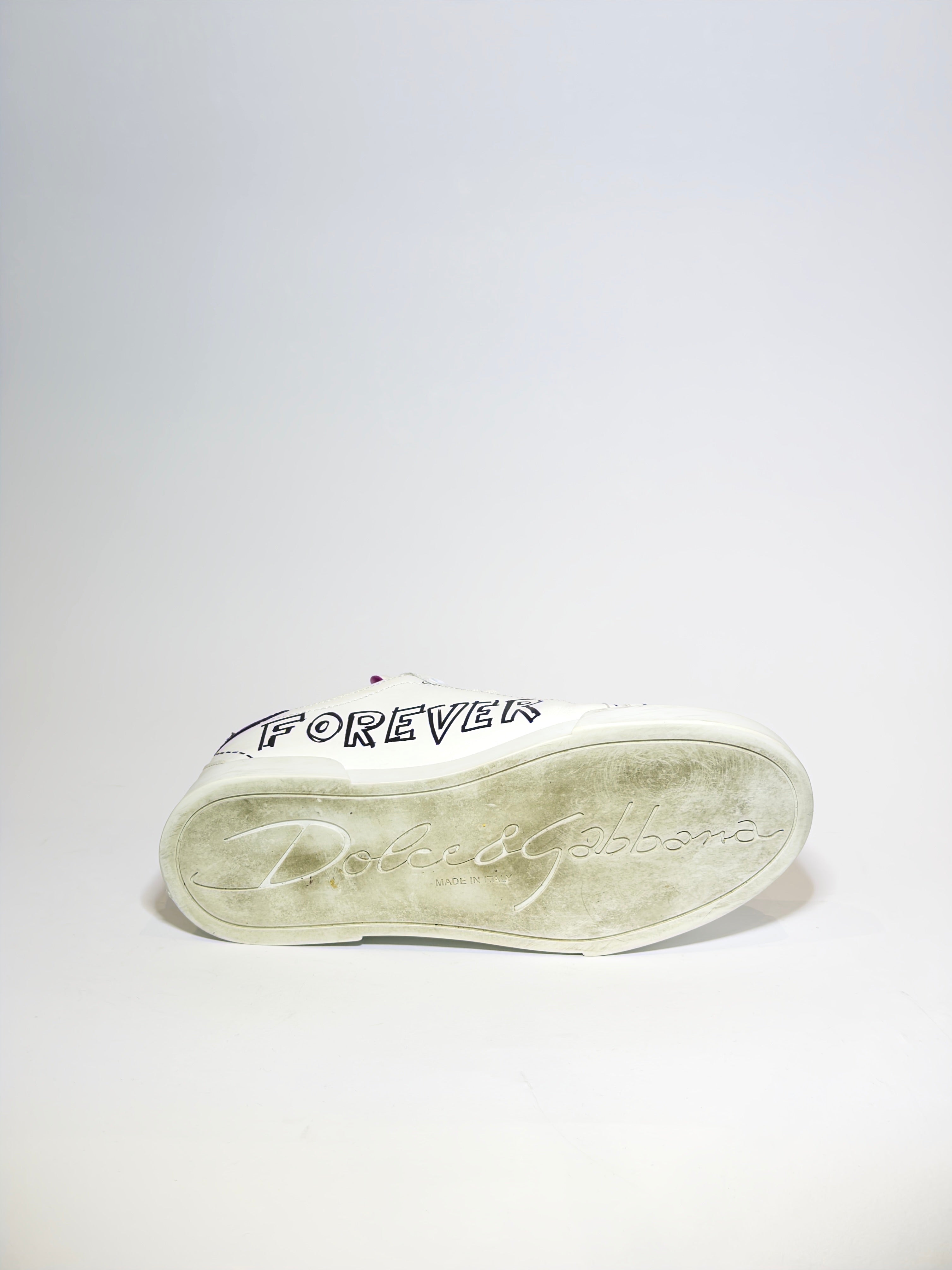 Dolce & Gabbana Portofino White Sneakers