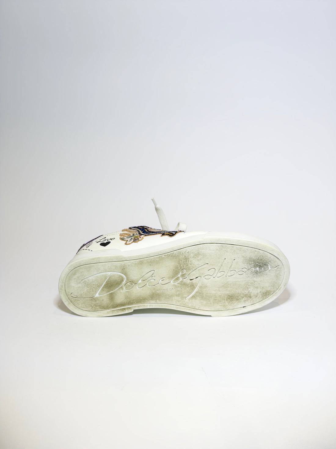 Dolce & Gabbana Portofino White Sneakers