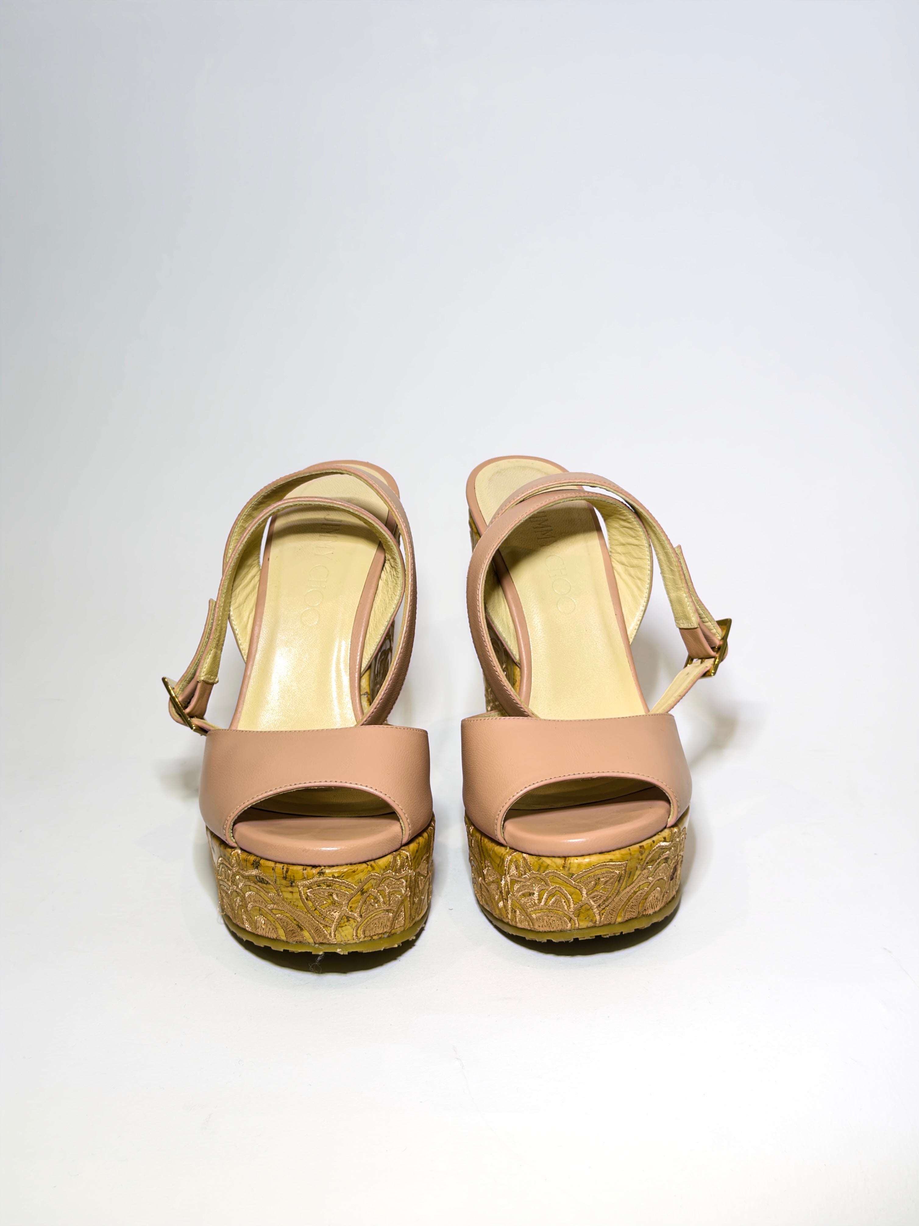 Jimmy Choo Wedge Pink Platforms