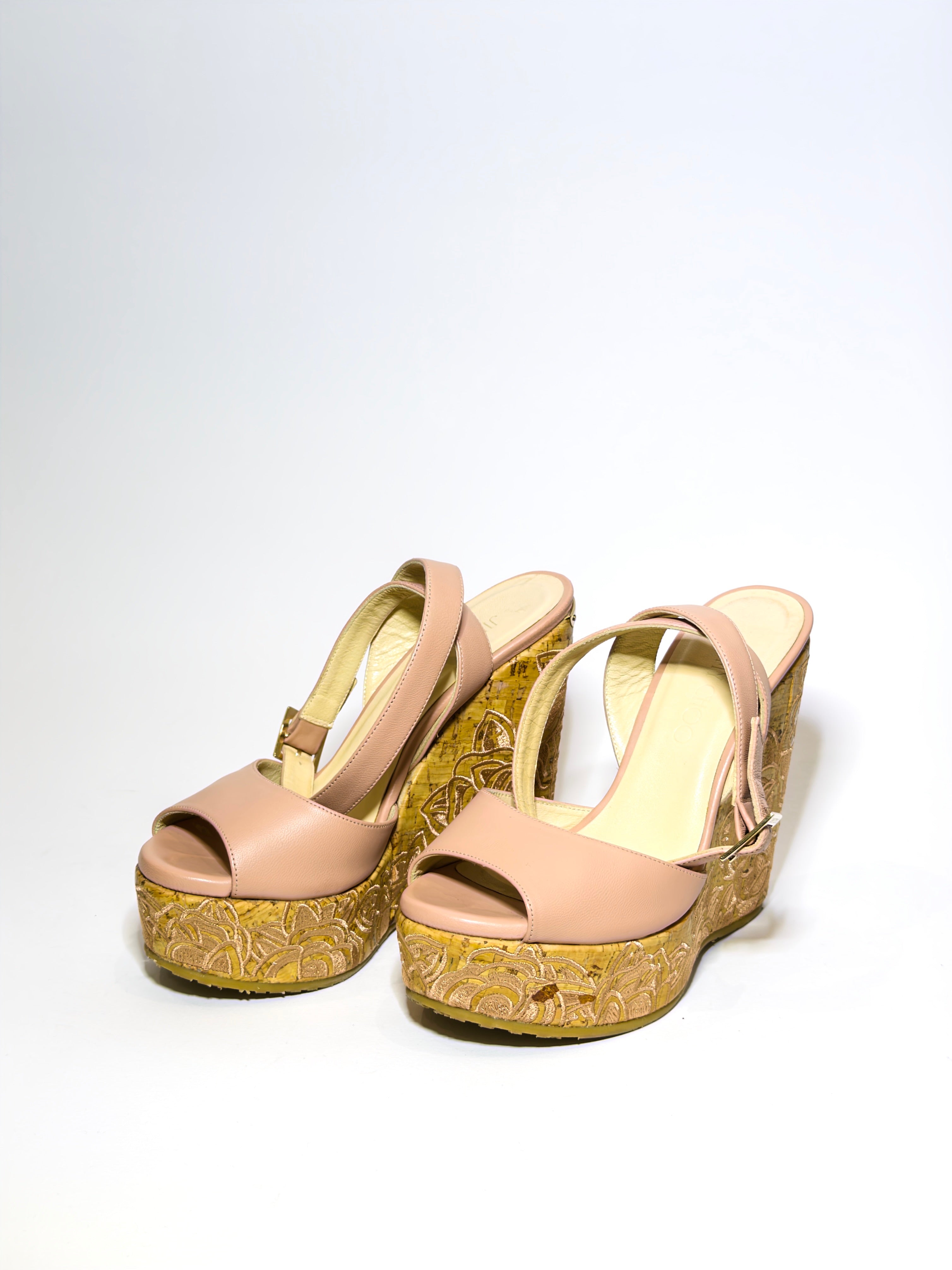 Jimmy Choo Wedge Pink Platforms