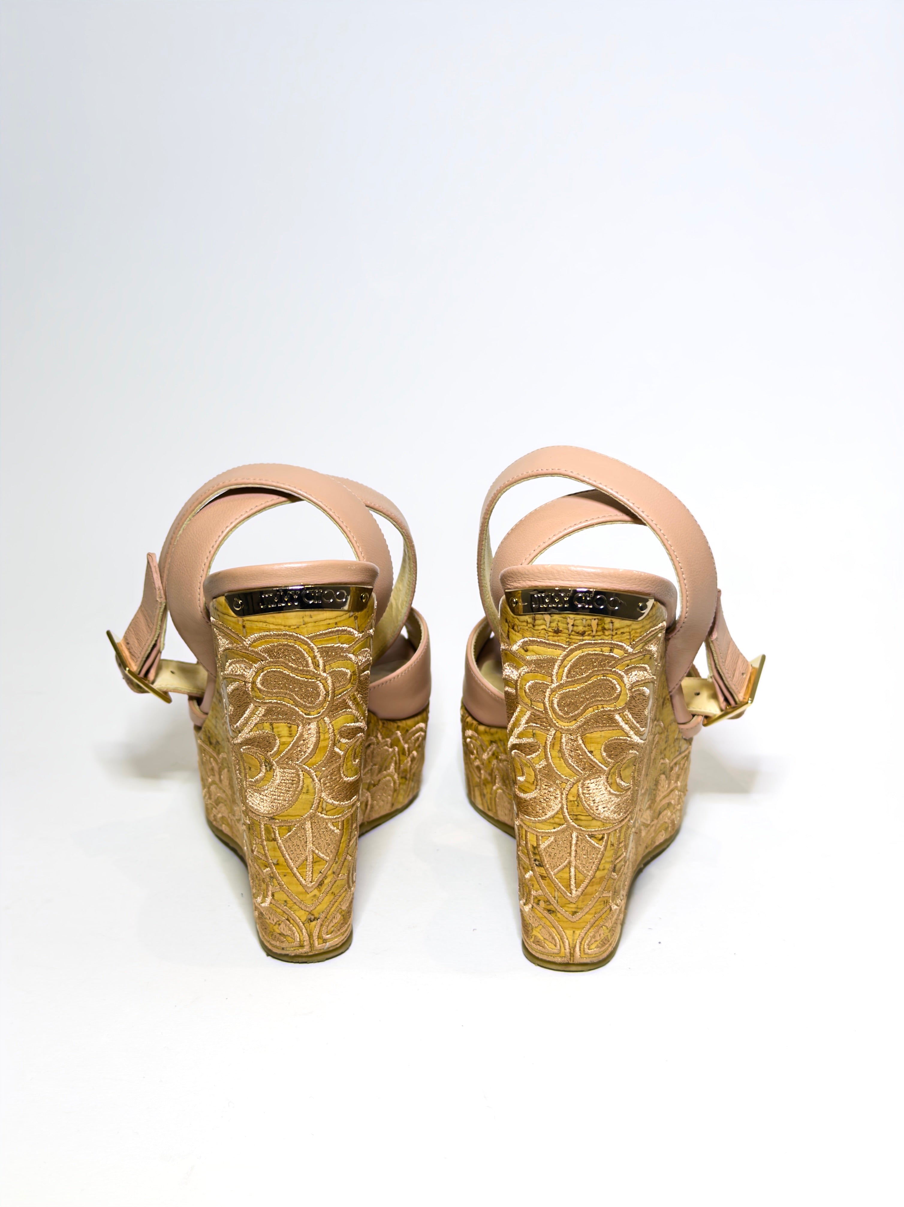 Jimmy Choo Wedge Pink Platforms