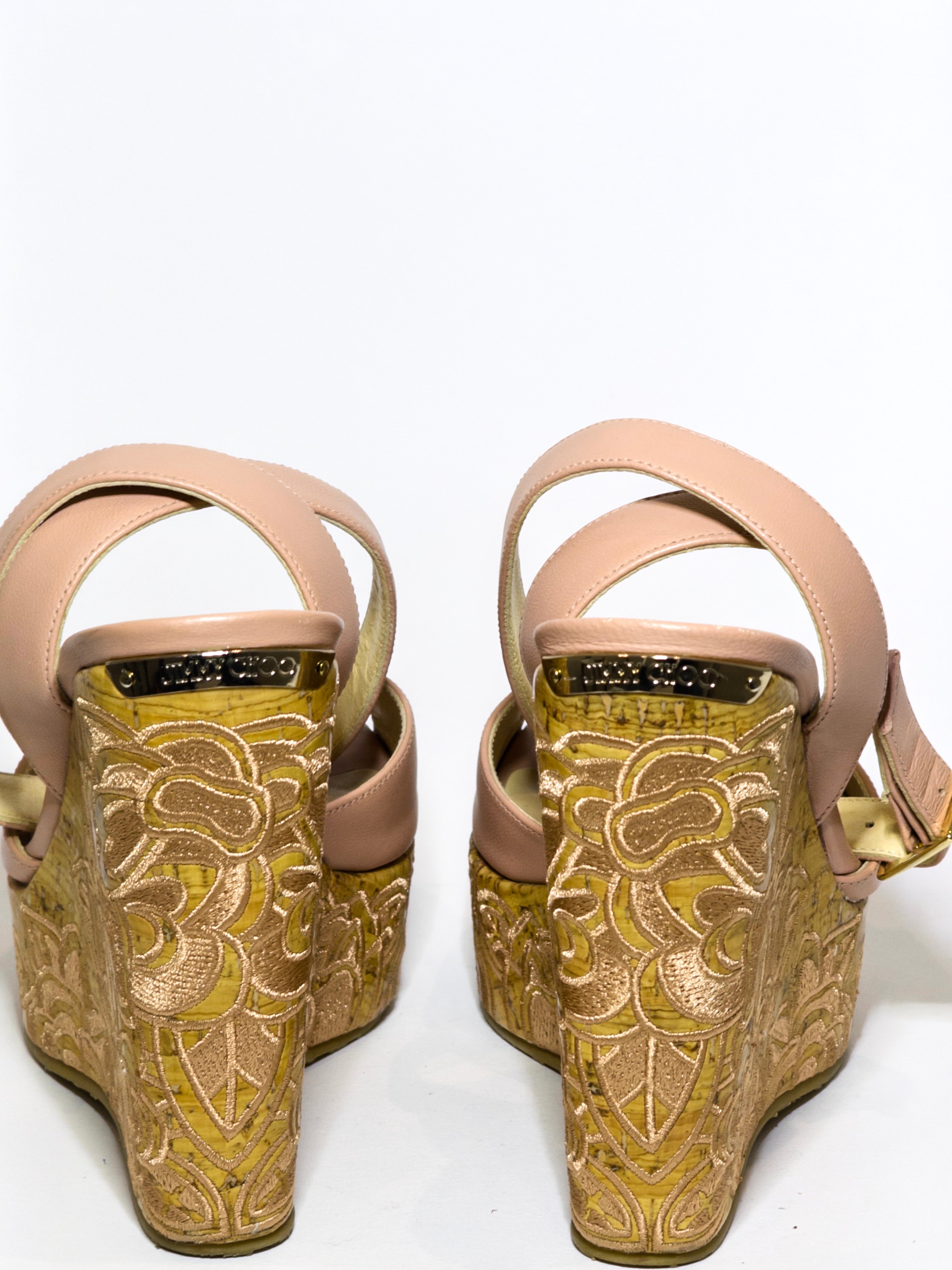 Jimmy Choo Wedge Pink Platforms