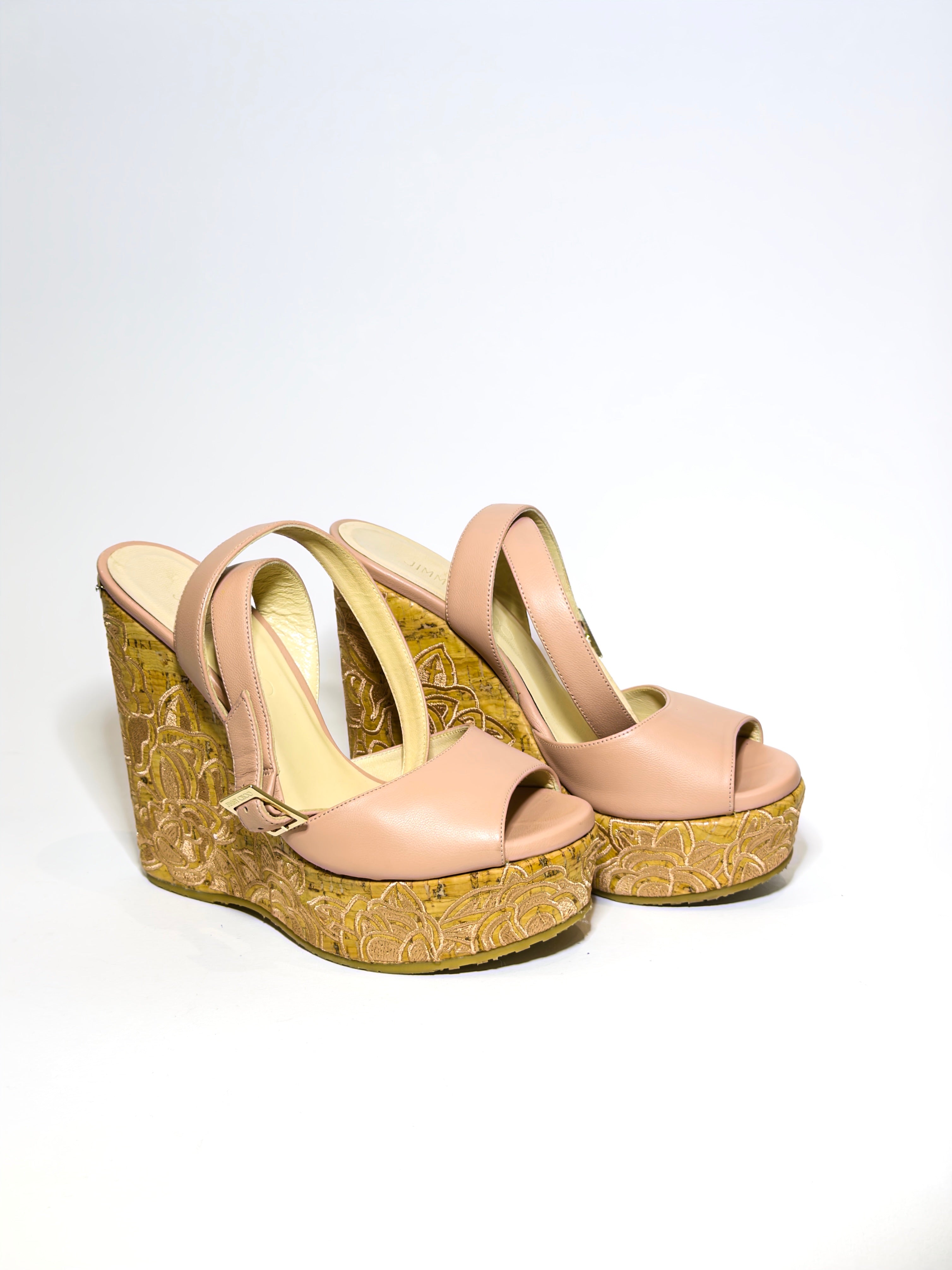 Jimmy Choo Wedge Pink Platforms