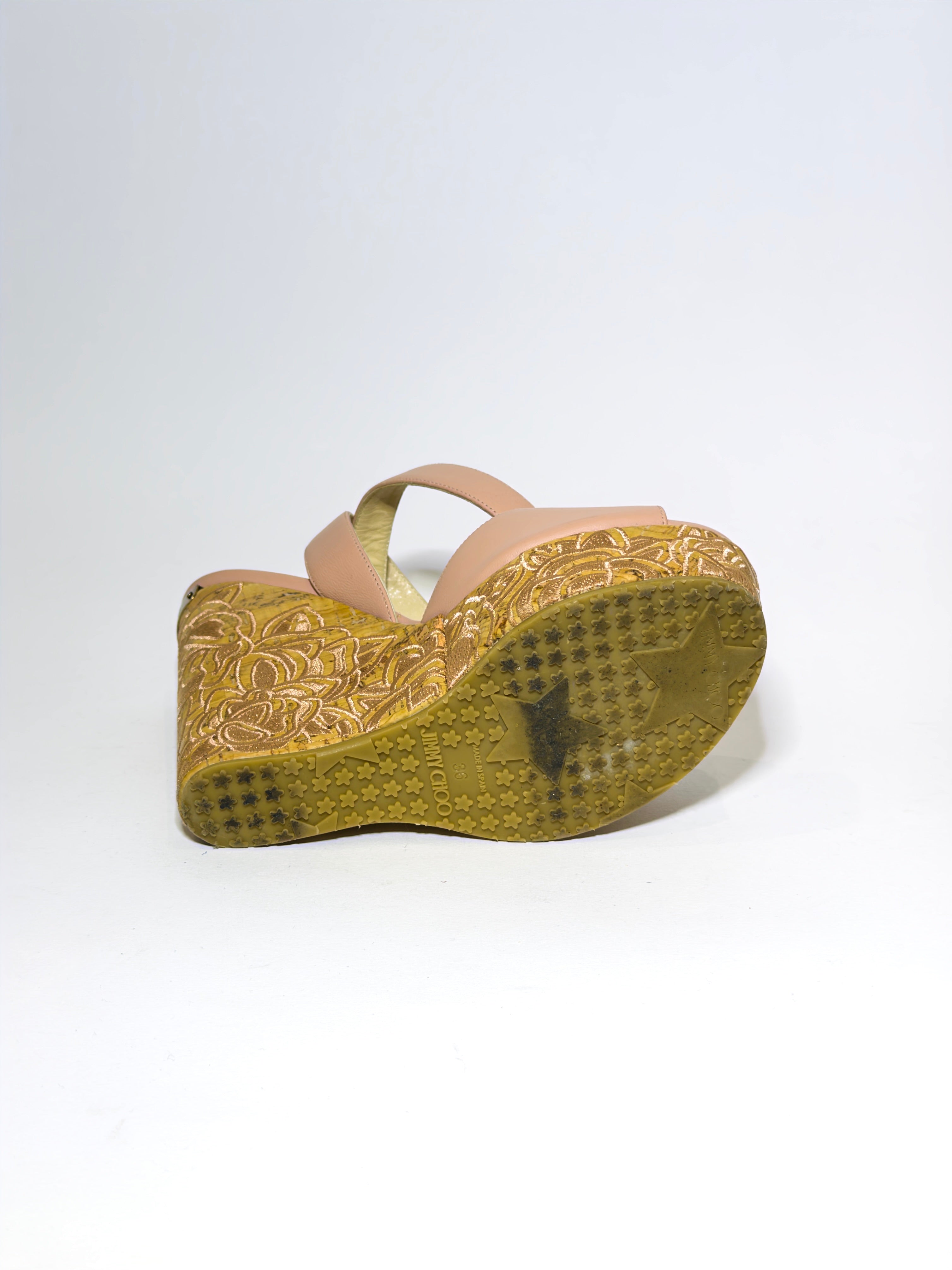 Jimmy Choo Wedge Pink Platforms