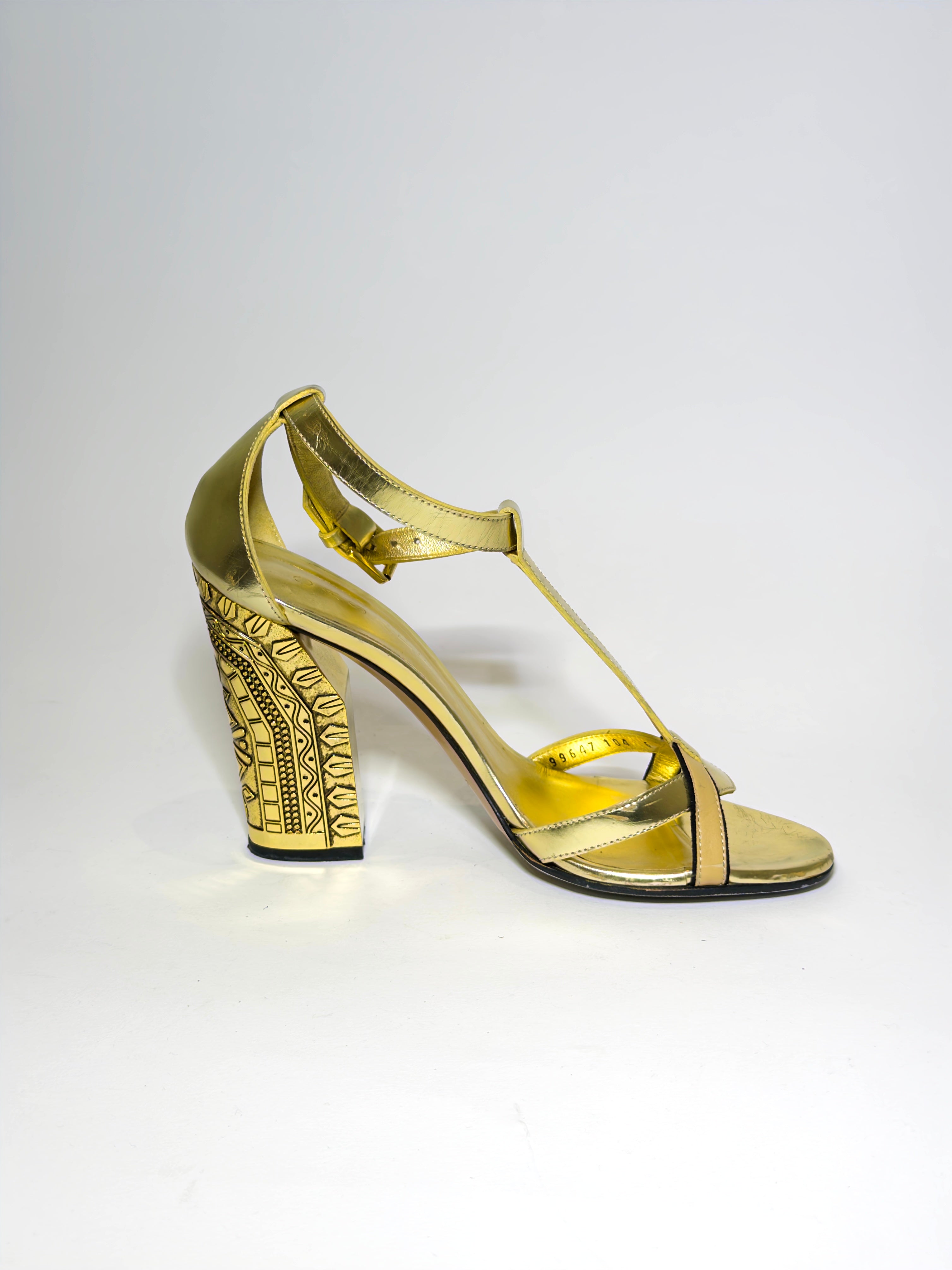 Casadei Gold Heels
