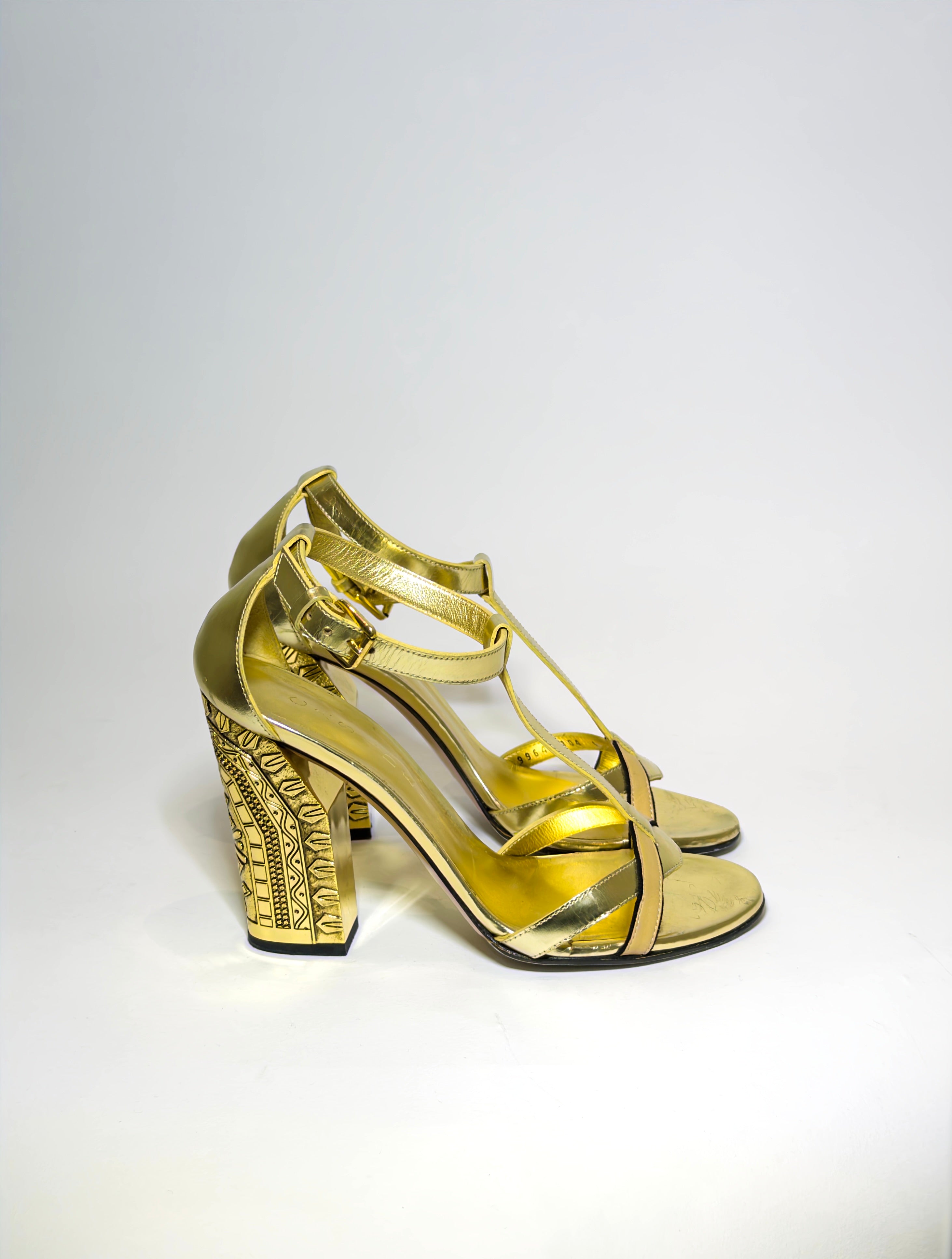 Casadei Gold Heels