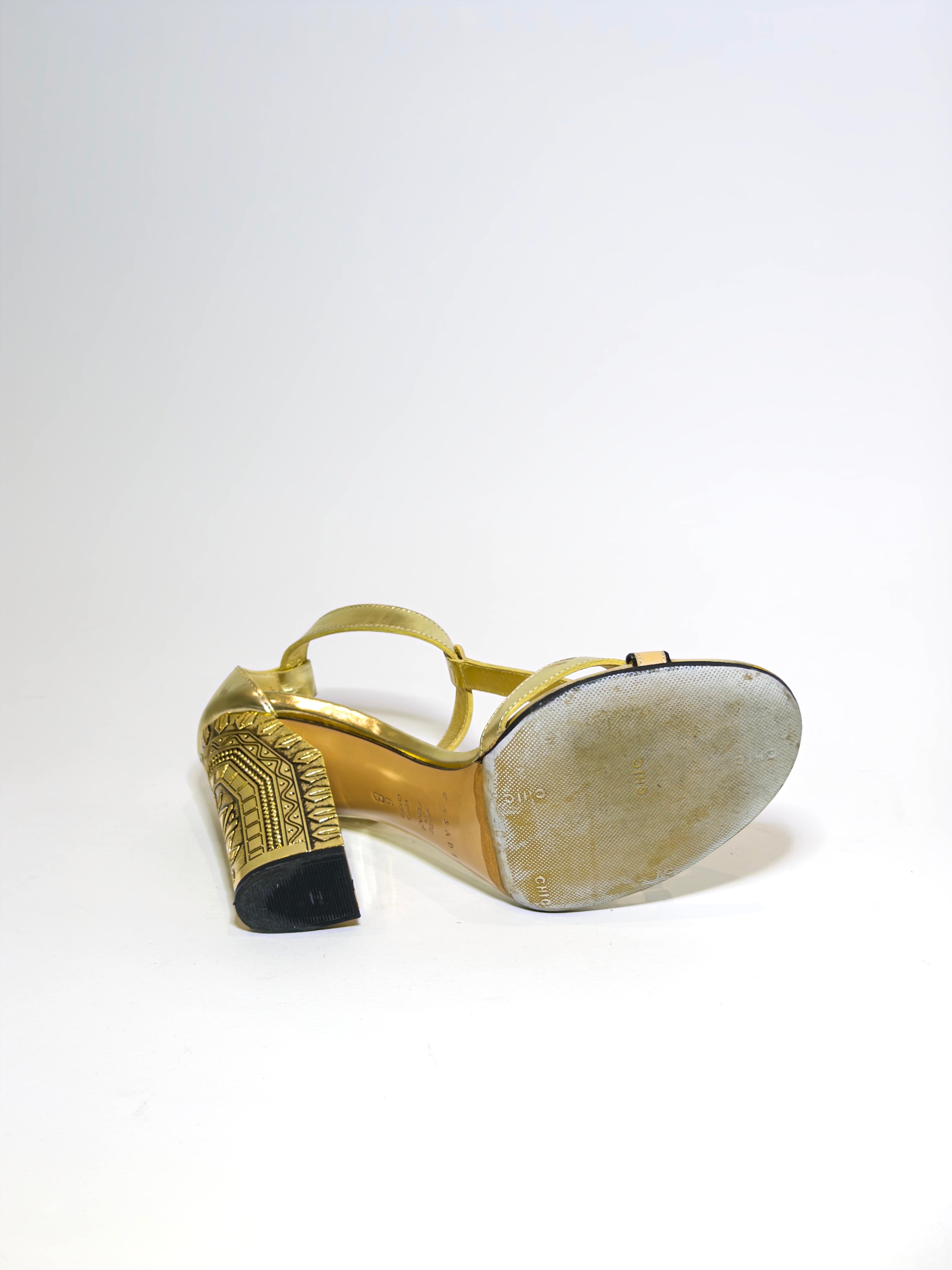 Casadei Gold Heels