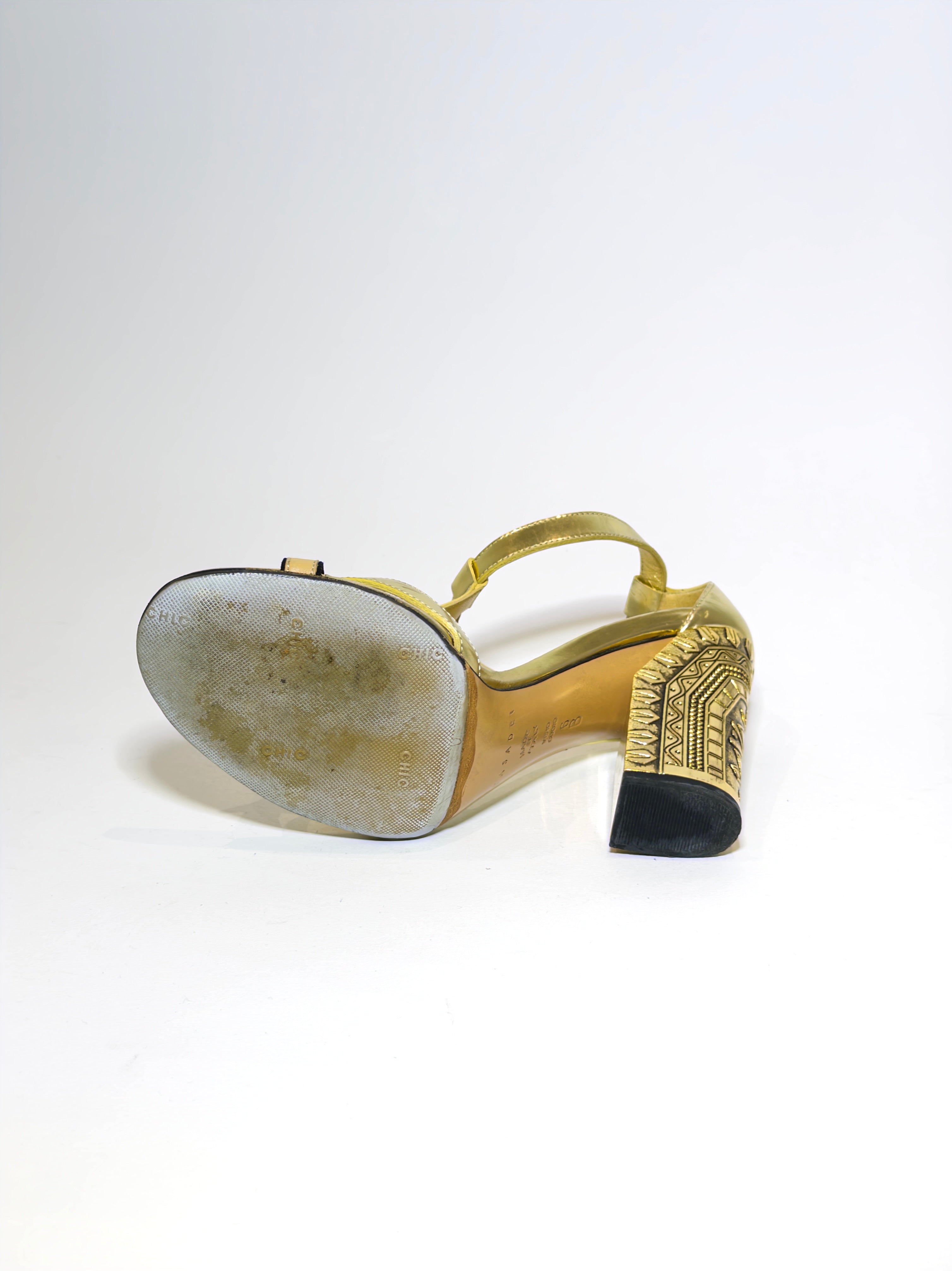Casadei Gold Heels
