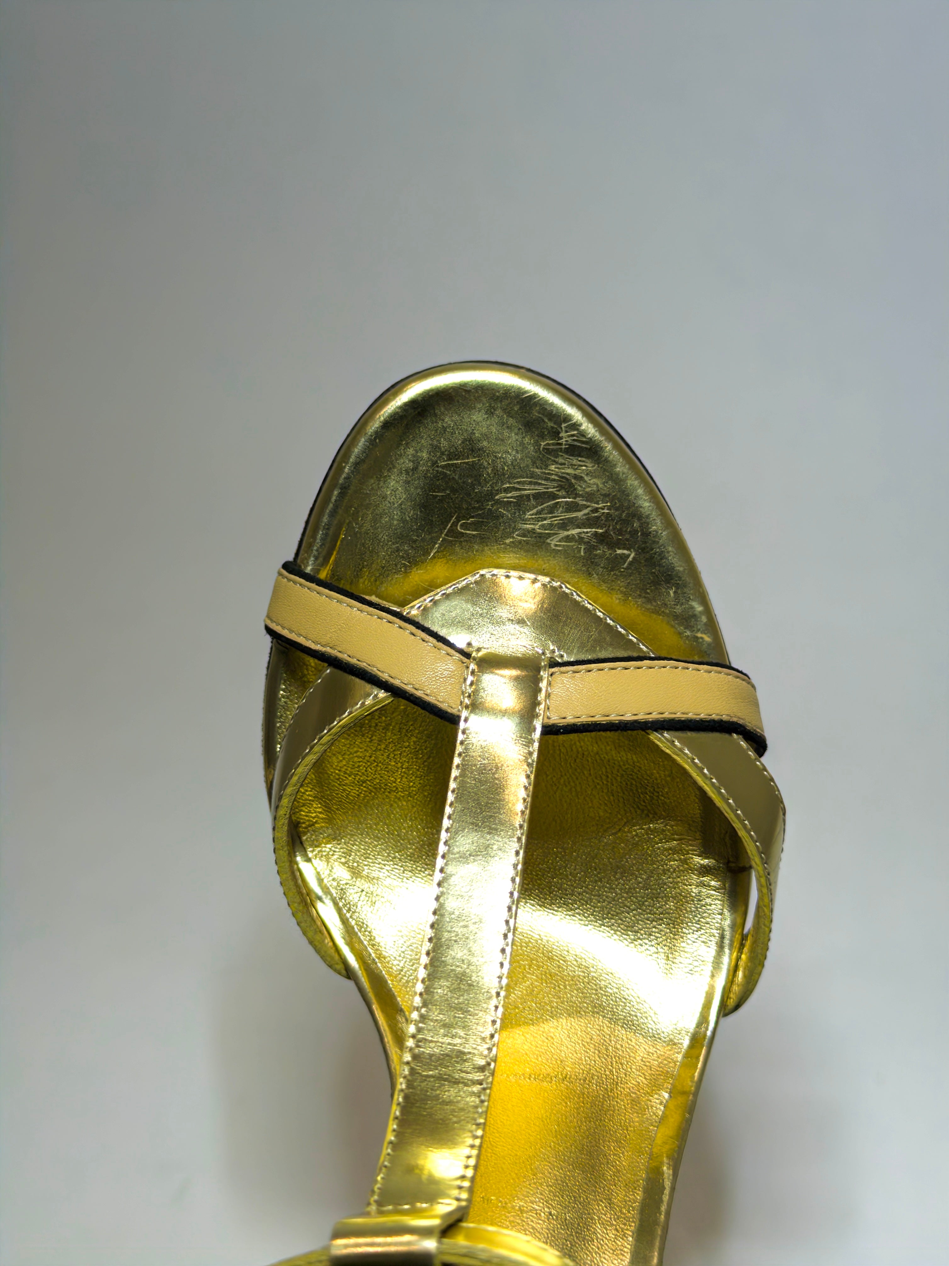 Casadei Gold Heels