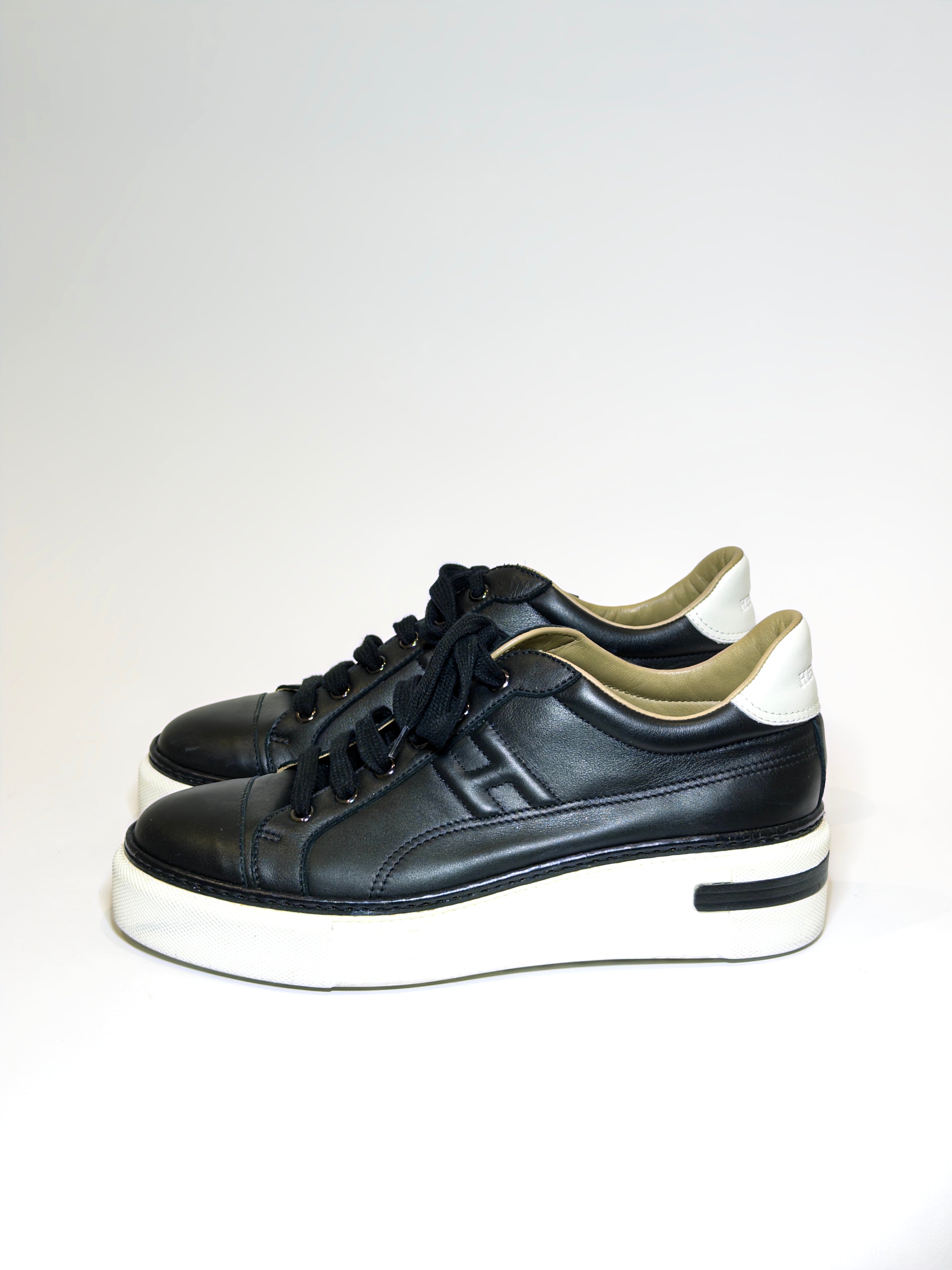 Hermès Polo Black Sneakers