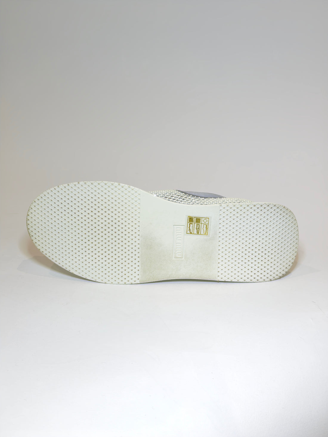 Miu Miu Glitter Crystal Embellishments Sneakers