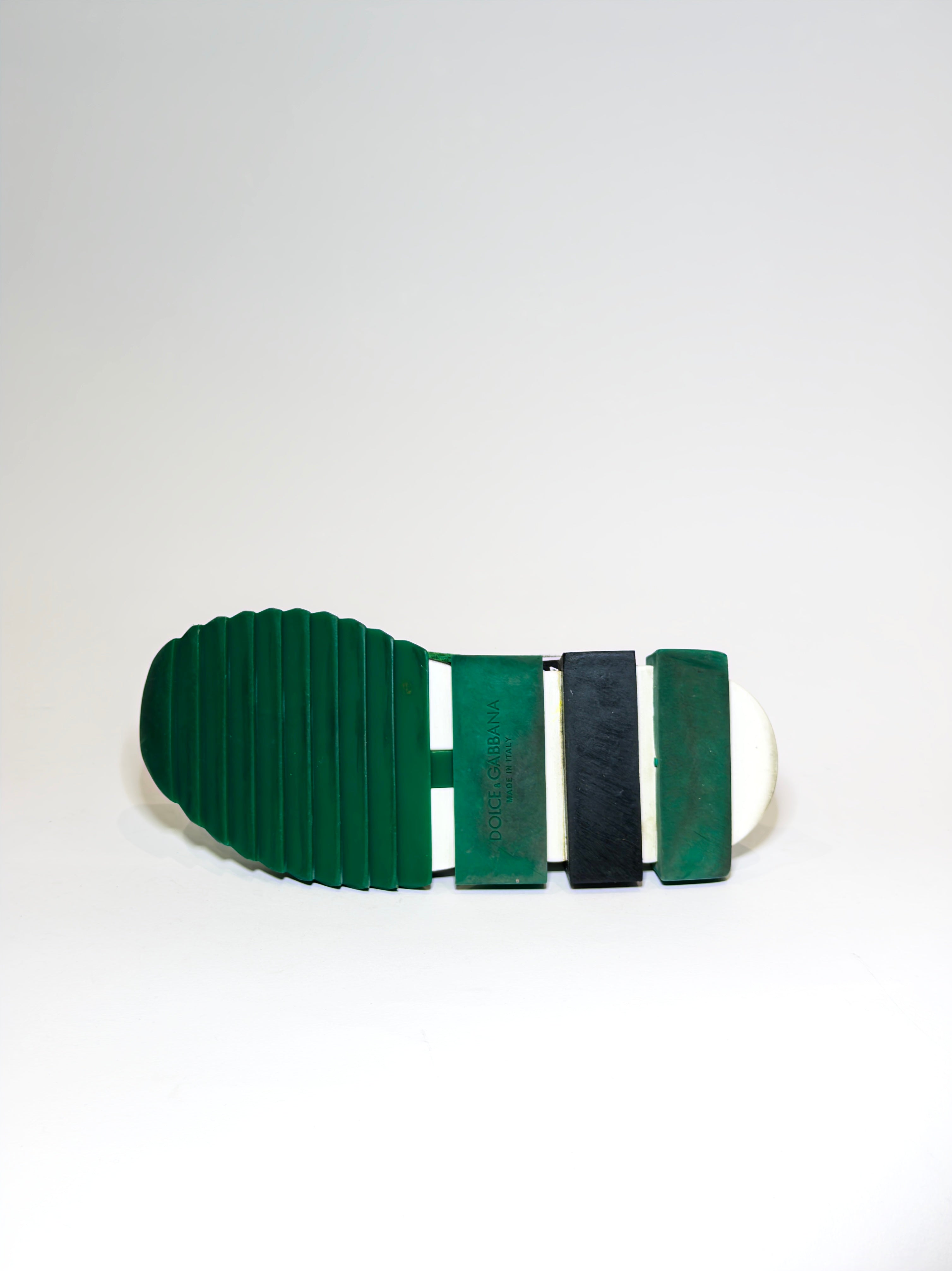 Dolce & Gabbana Green Sorrento Slip-on Sneakers