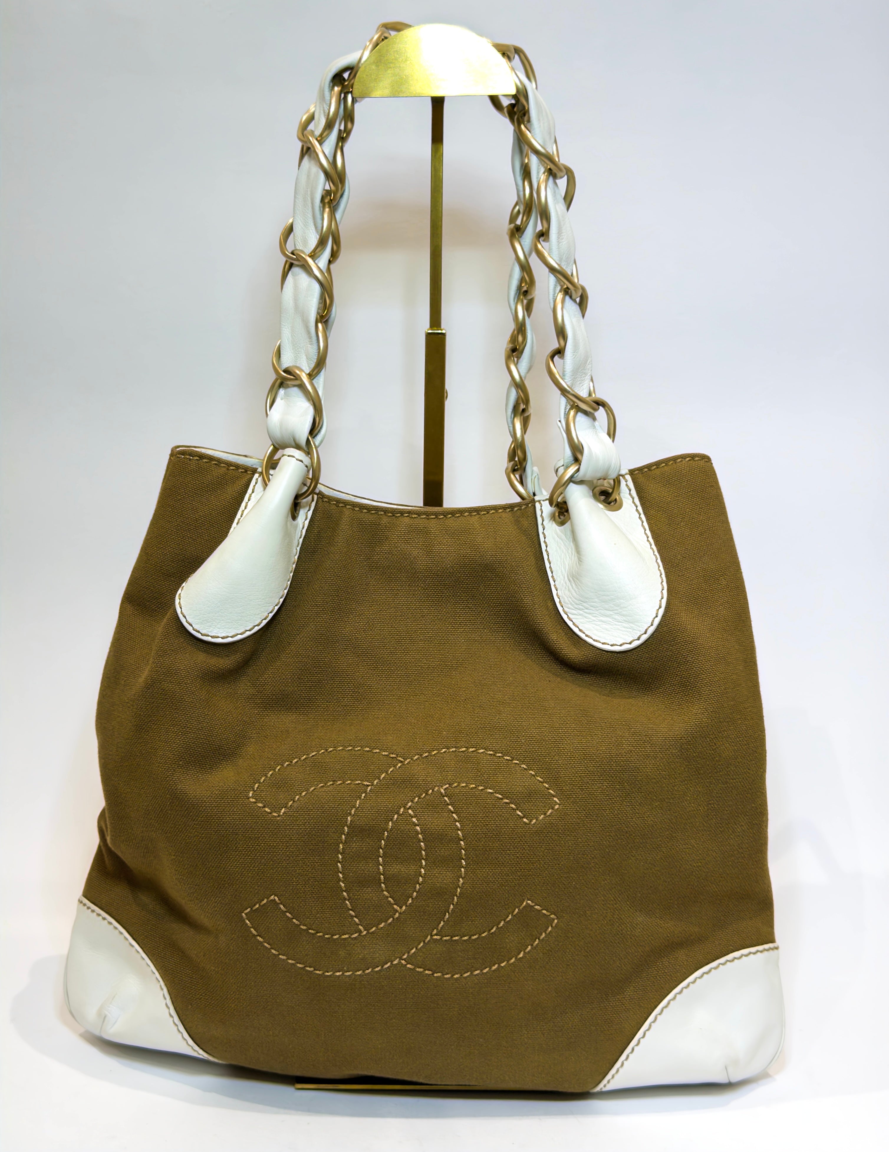 Chanel Olsen Canvas Shoulder Bag