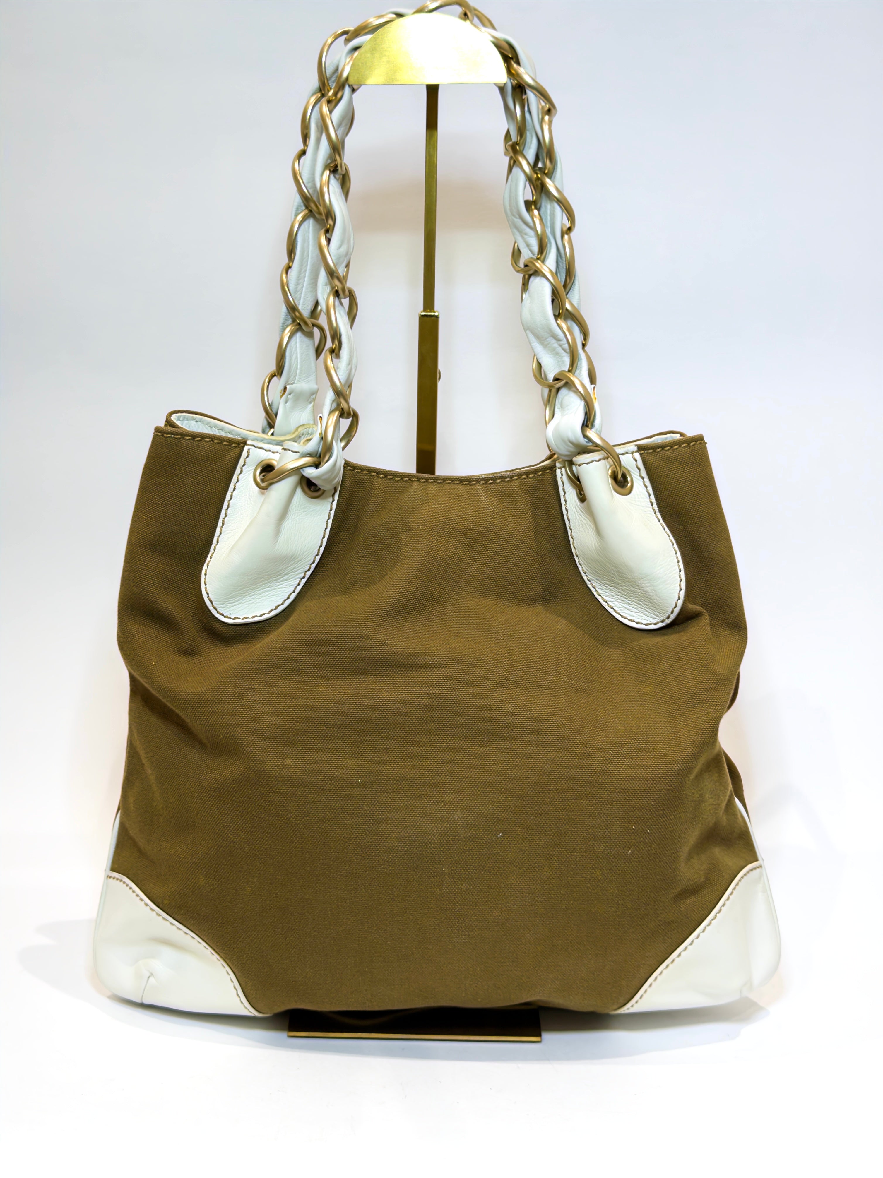 Chanel Olsen Canvas Shoulder Bag