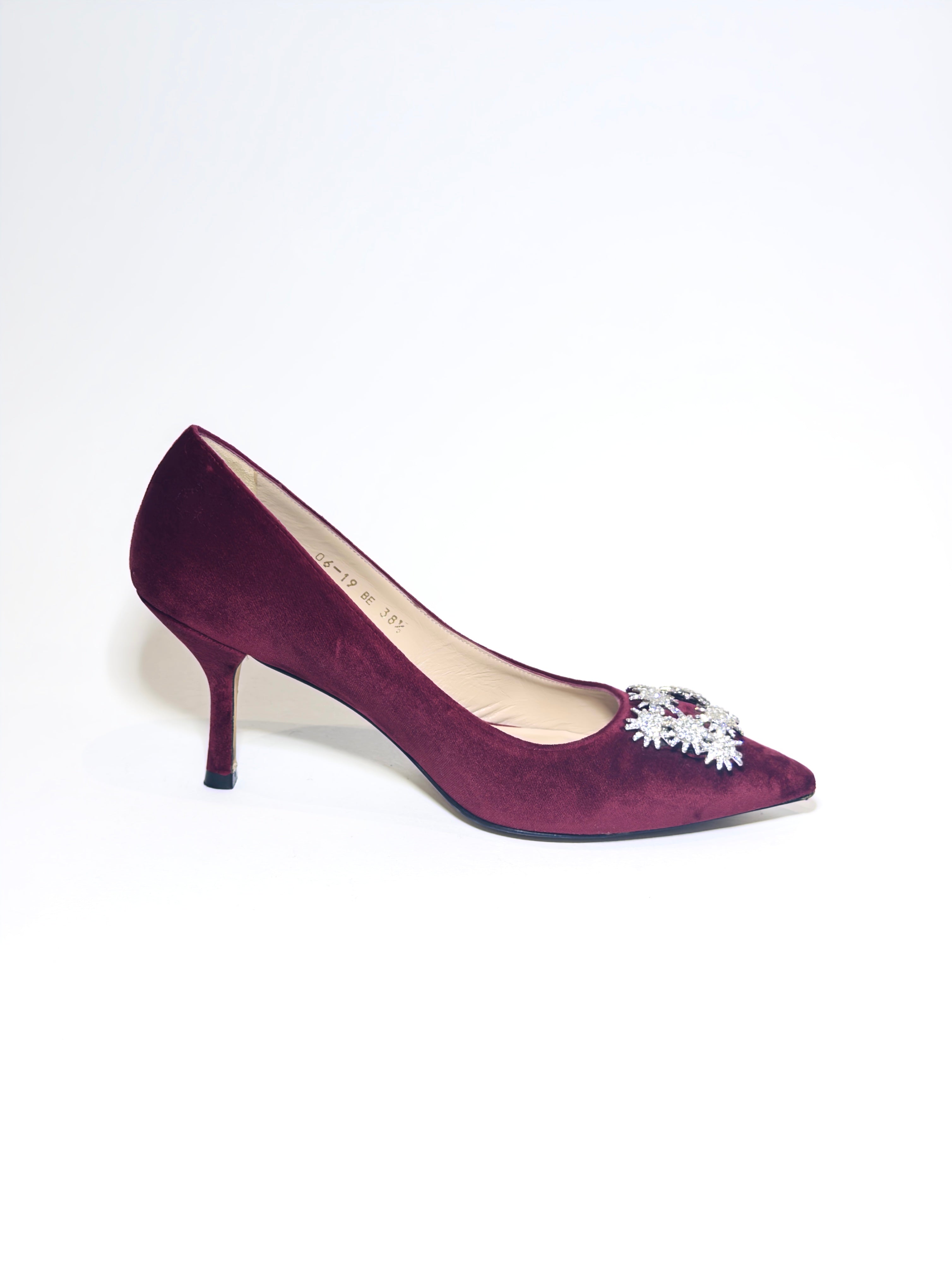 Stuart Weitzman Velvet Red Pumps