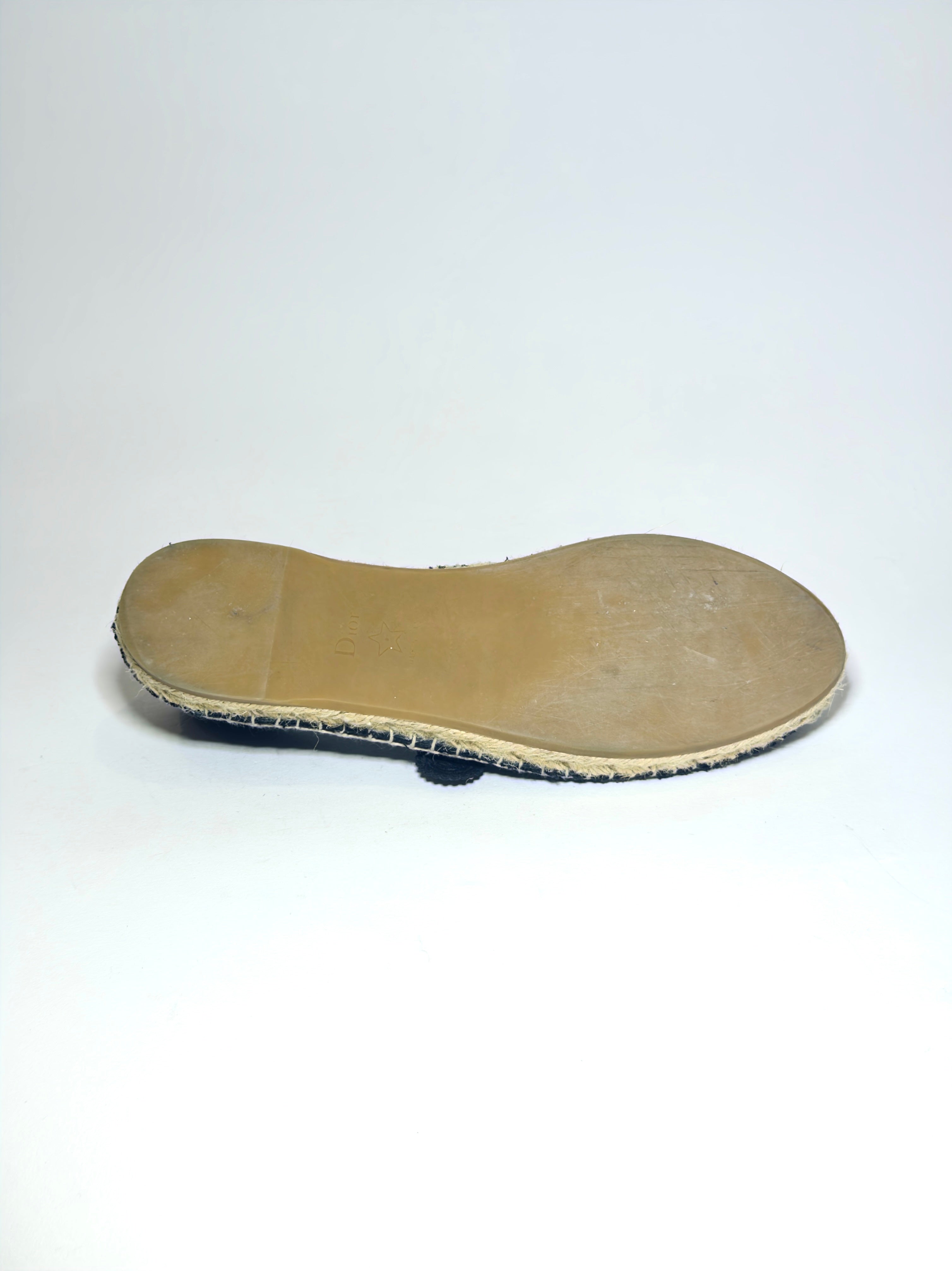 Dior Black Mesh Caro Espadrilles