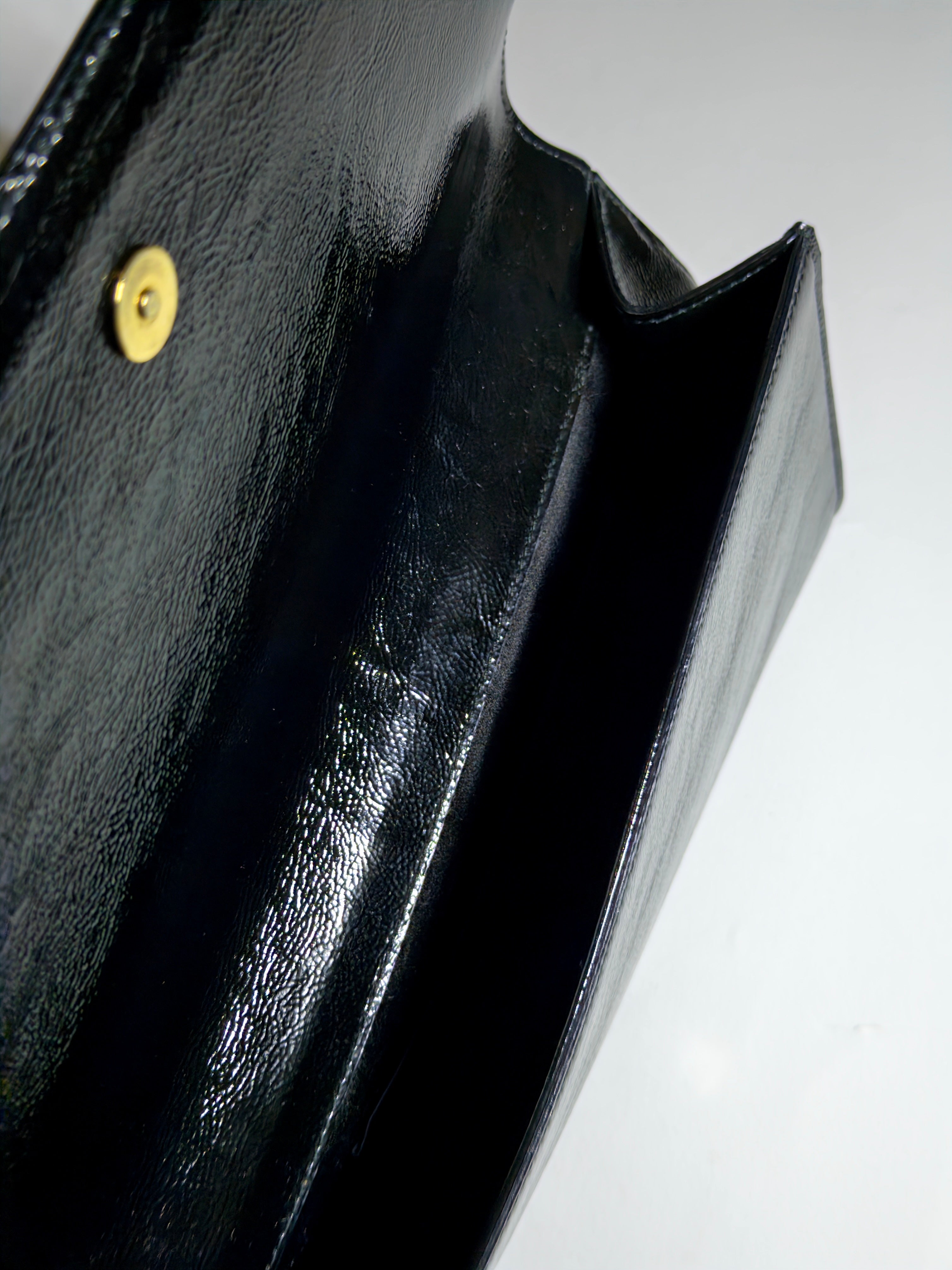 Saint Laurent Leather Belle De Jour Flap Clutch