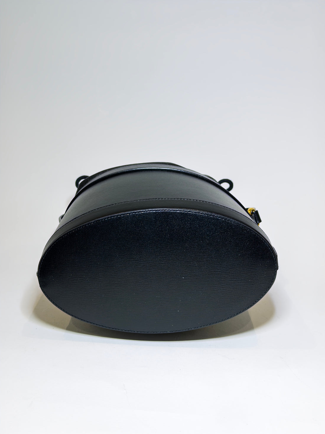 Gucci Black Leather 1955 Horsebit Bucket Bag