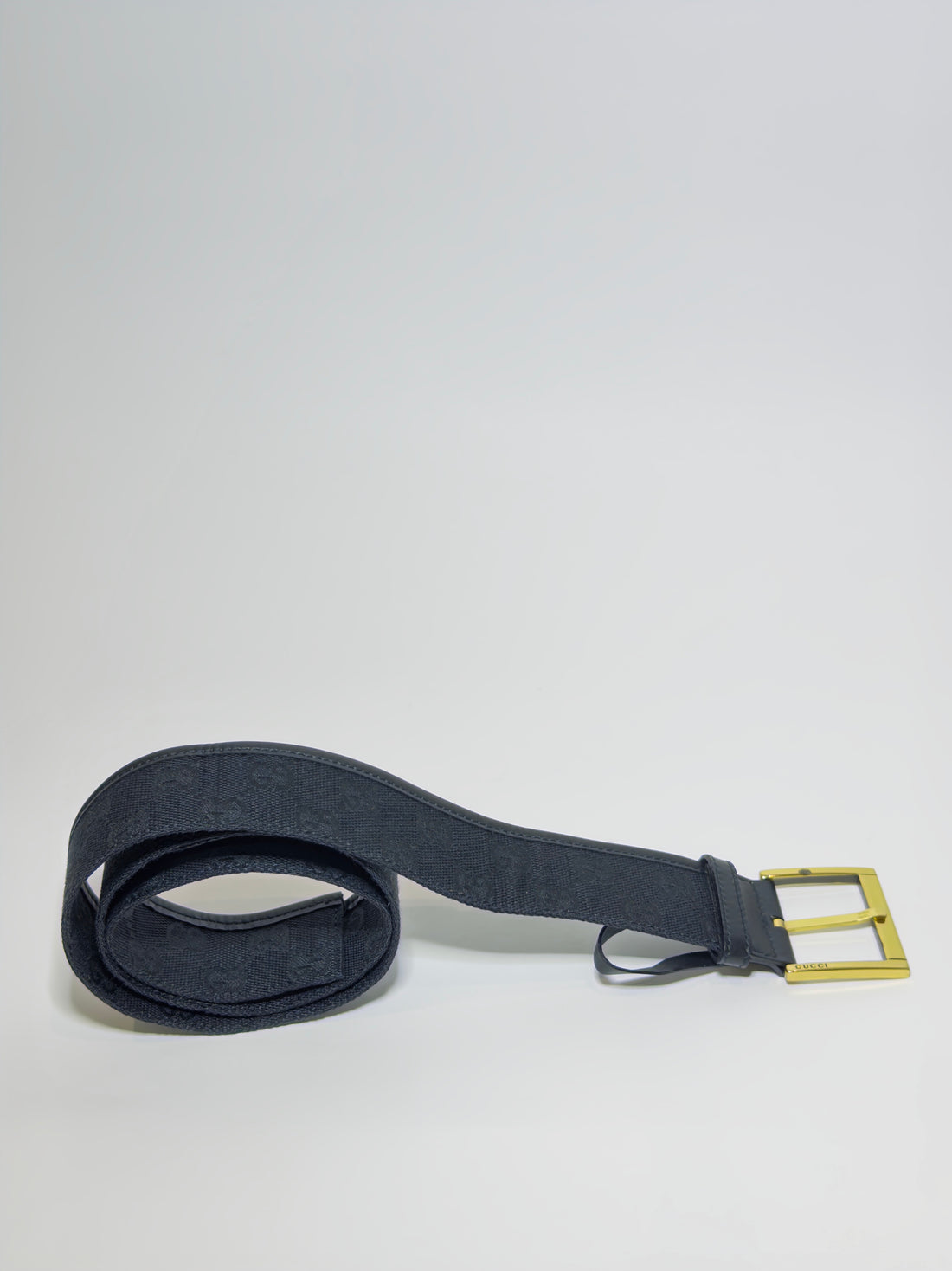 Gucci GG Canvas Black Belt