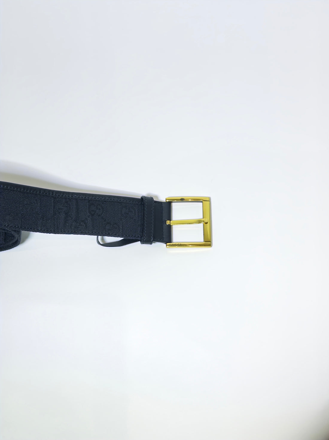 Gucci GG Canvas Black Belt