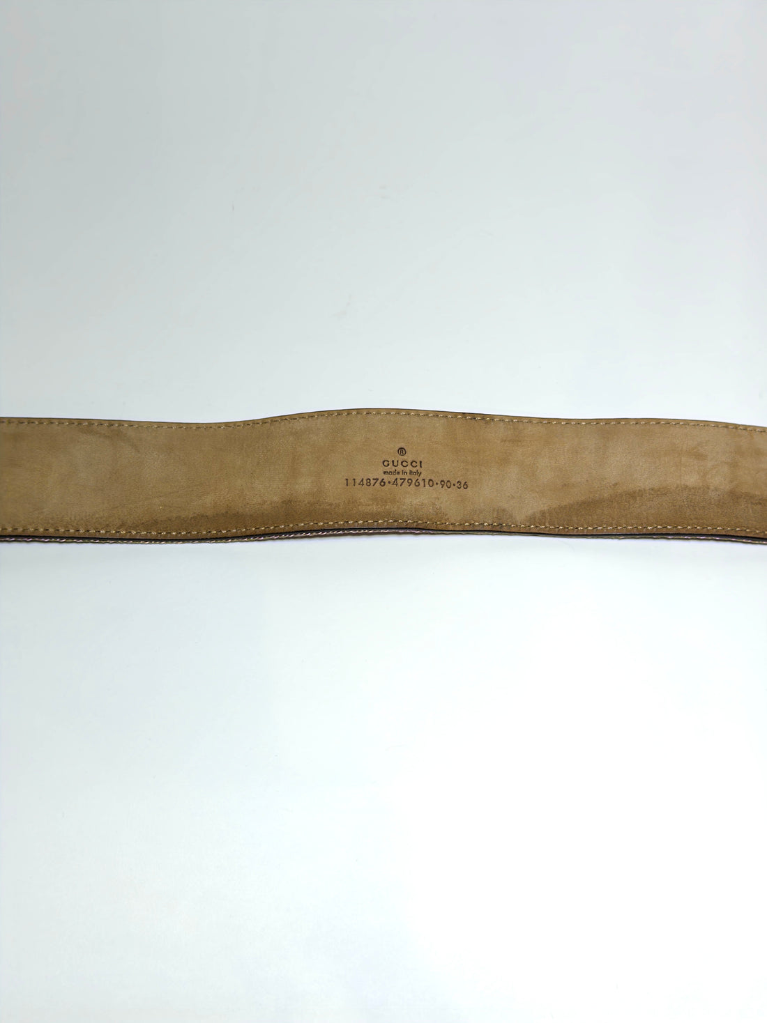 Gucci Pink Canvas Stripe Interlocking G Belt