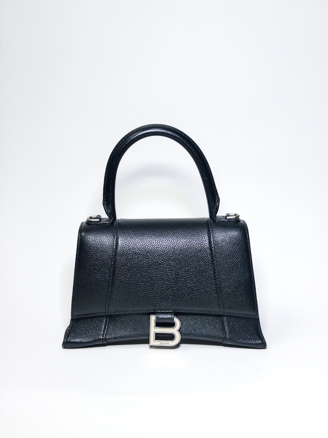 Balenciaga Black Leather XS Hourglass Bag