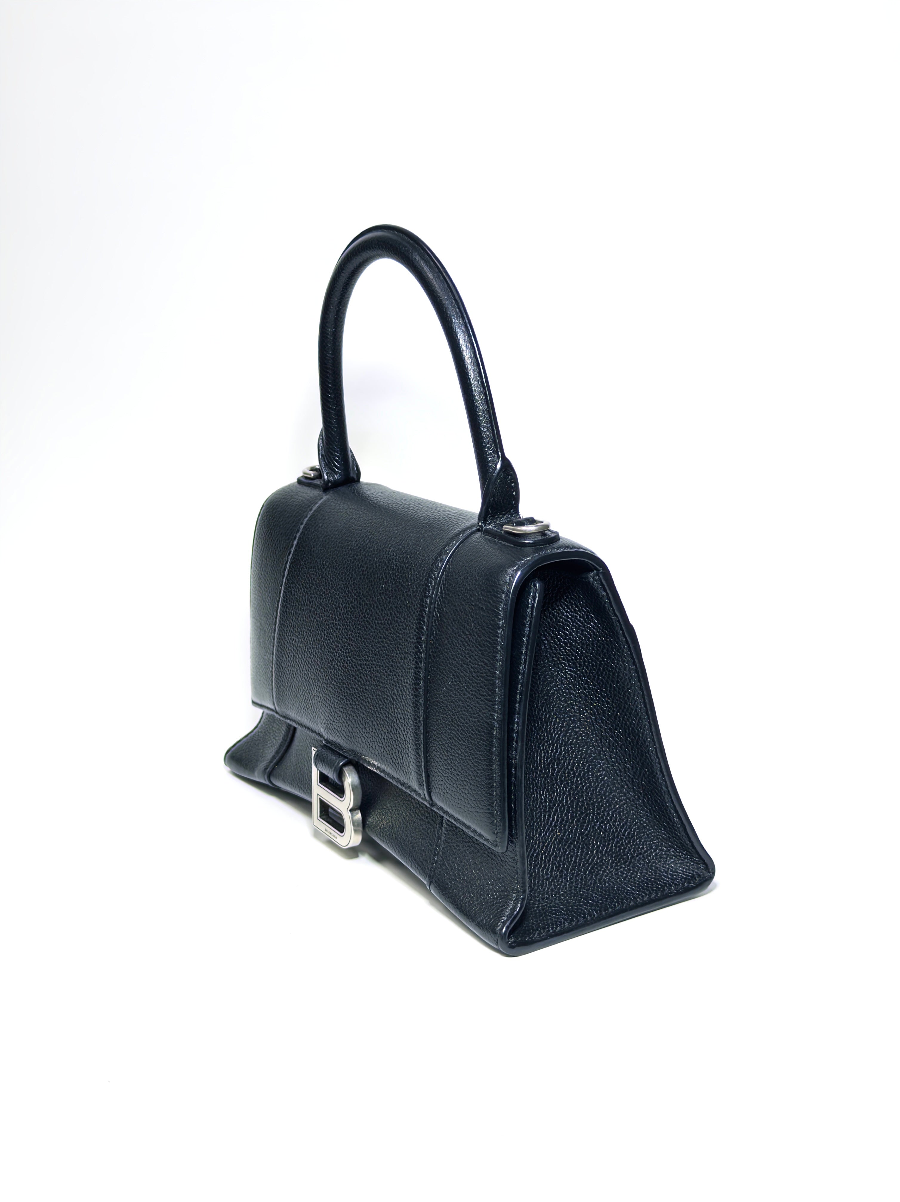 Balenciaga Black Leather XS Hourglass Bag