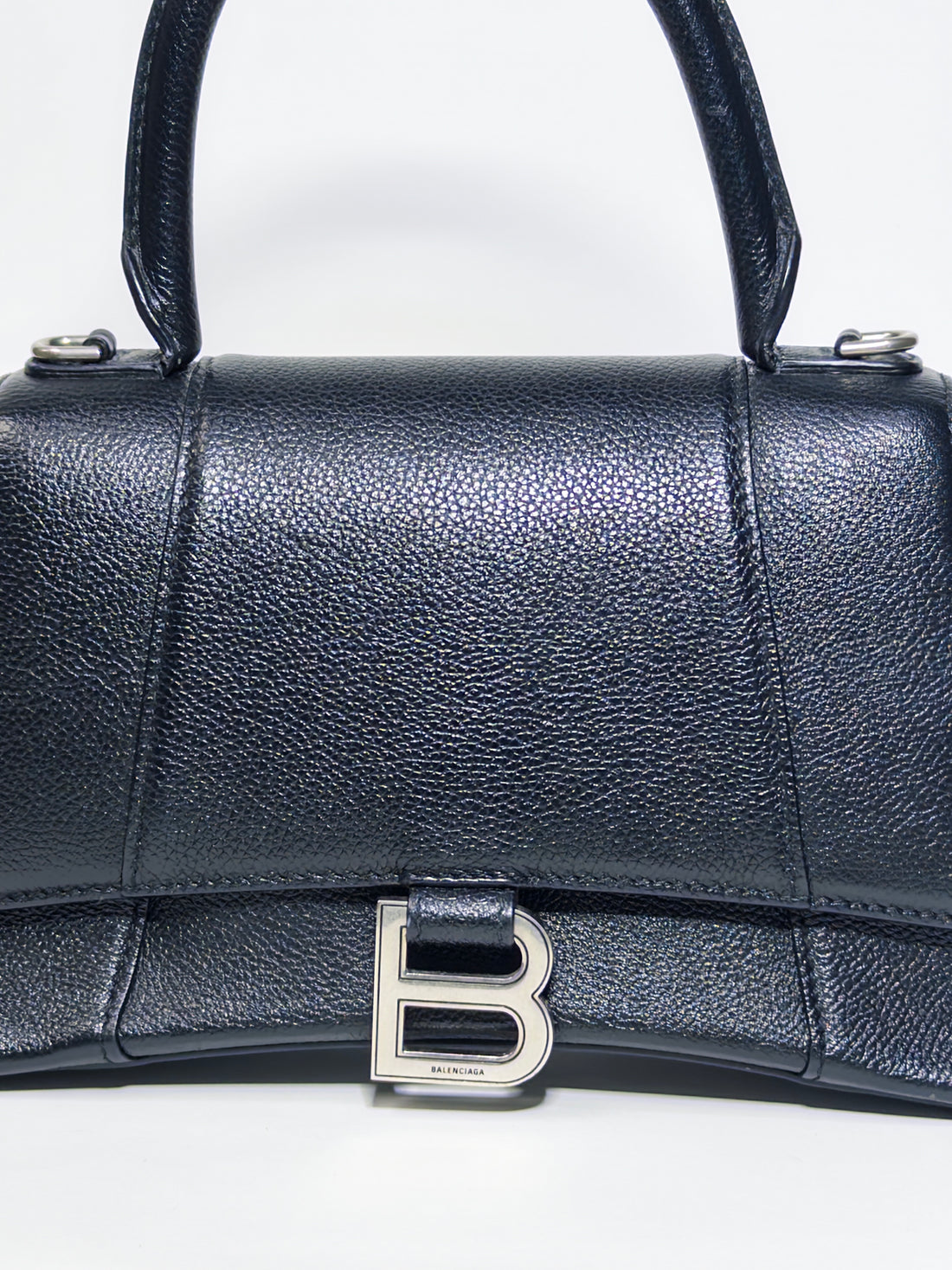 Balenciaga Black Leather XS Hourglass Bag