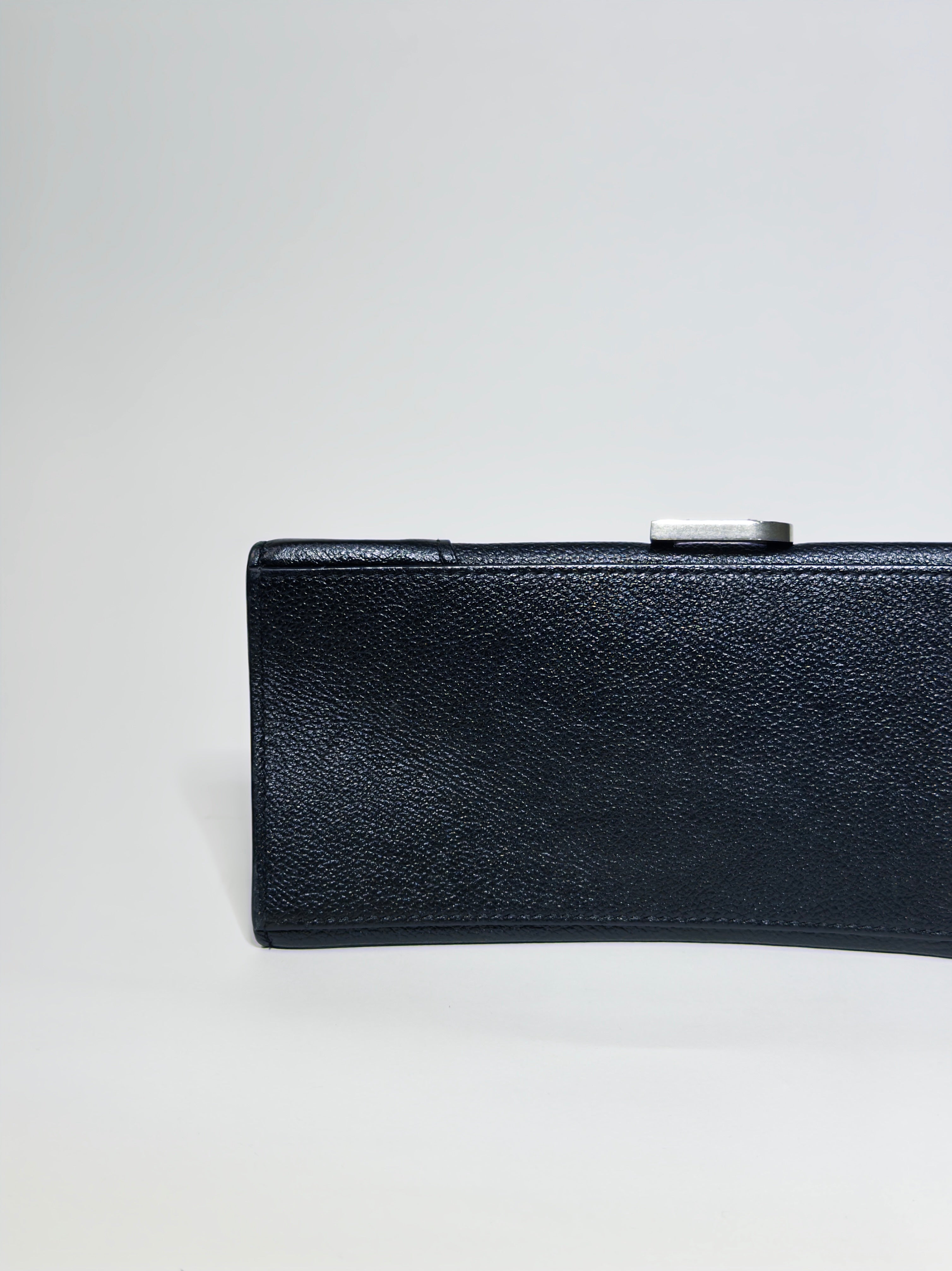 Balenciaga Black Leather XS Hourglass Bag